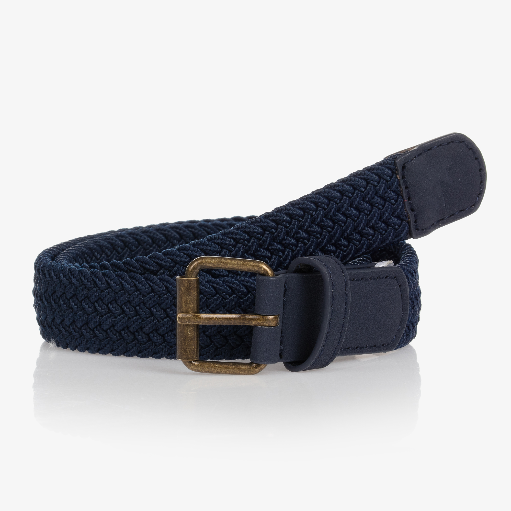 Mayoral - Boys Navy Blue Woven Belt | Childrensalon