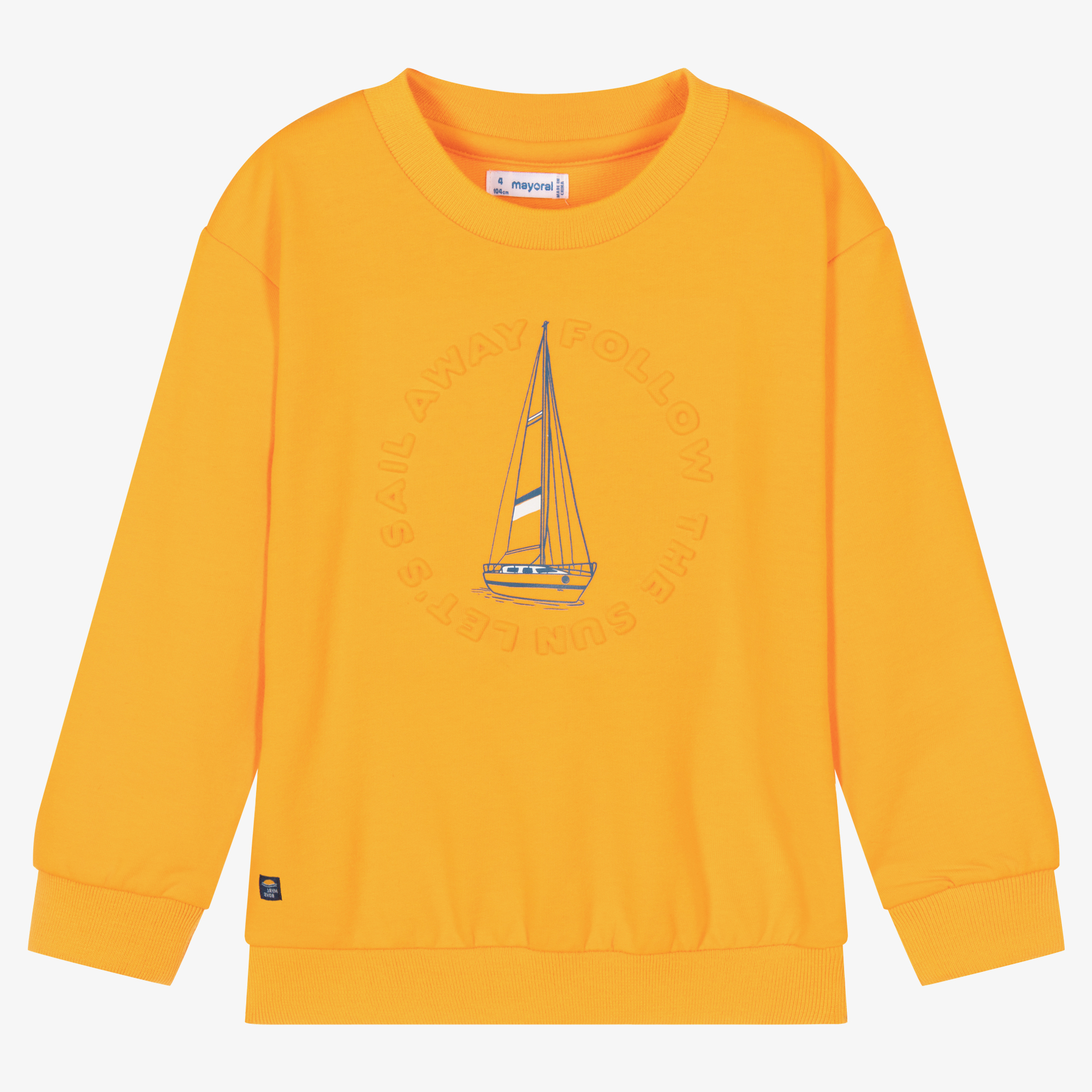 Mayoral - Boys Mustard Yellow Hoodie | Childrensalon