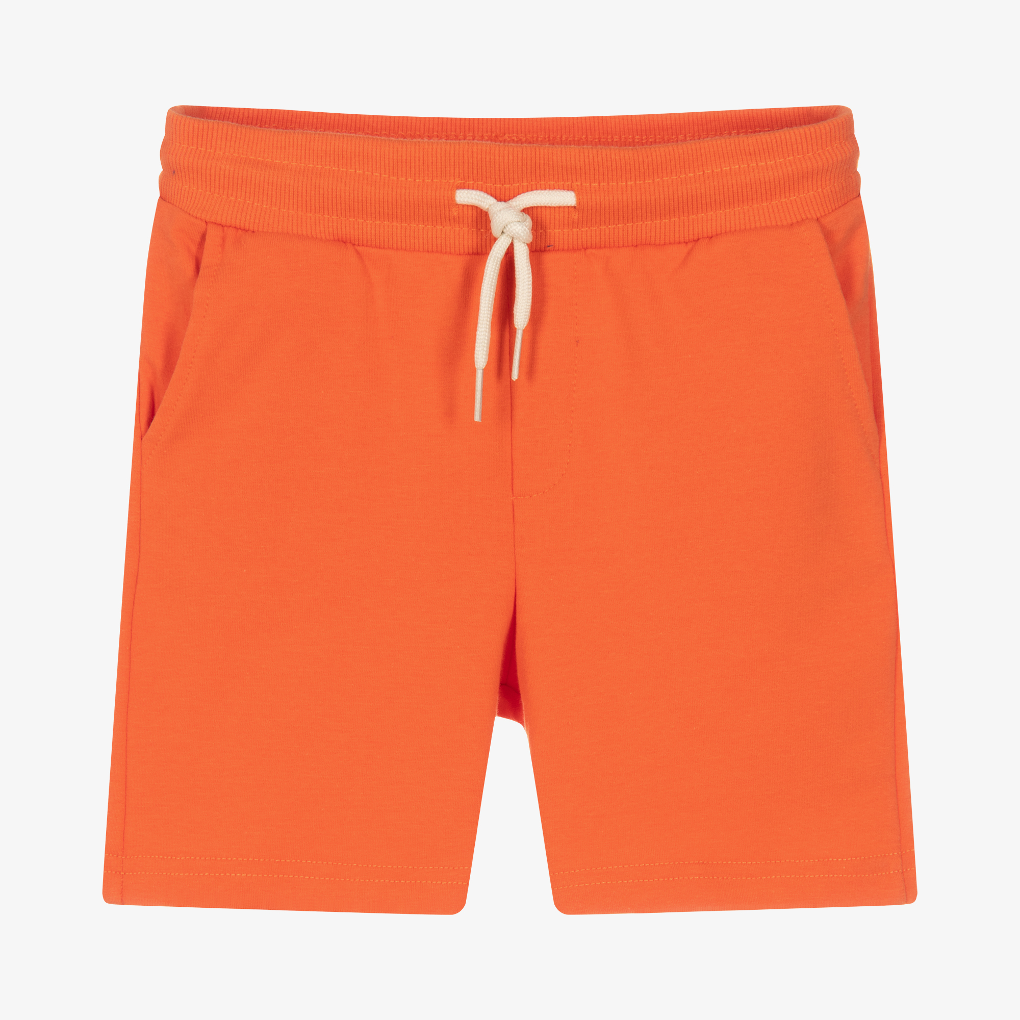 Mayoral - Girls Orange Jersey Shorts | Childrensalon