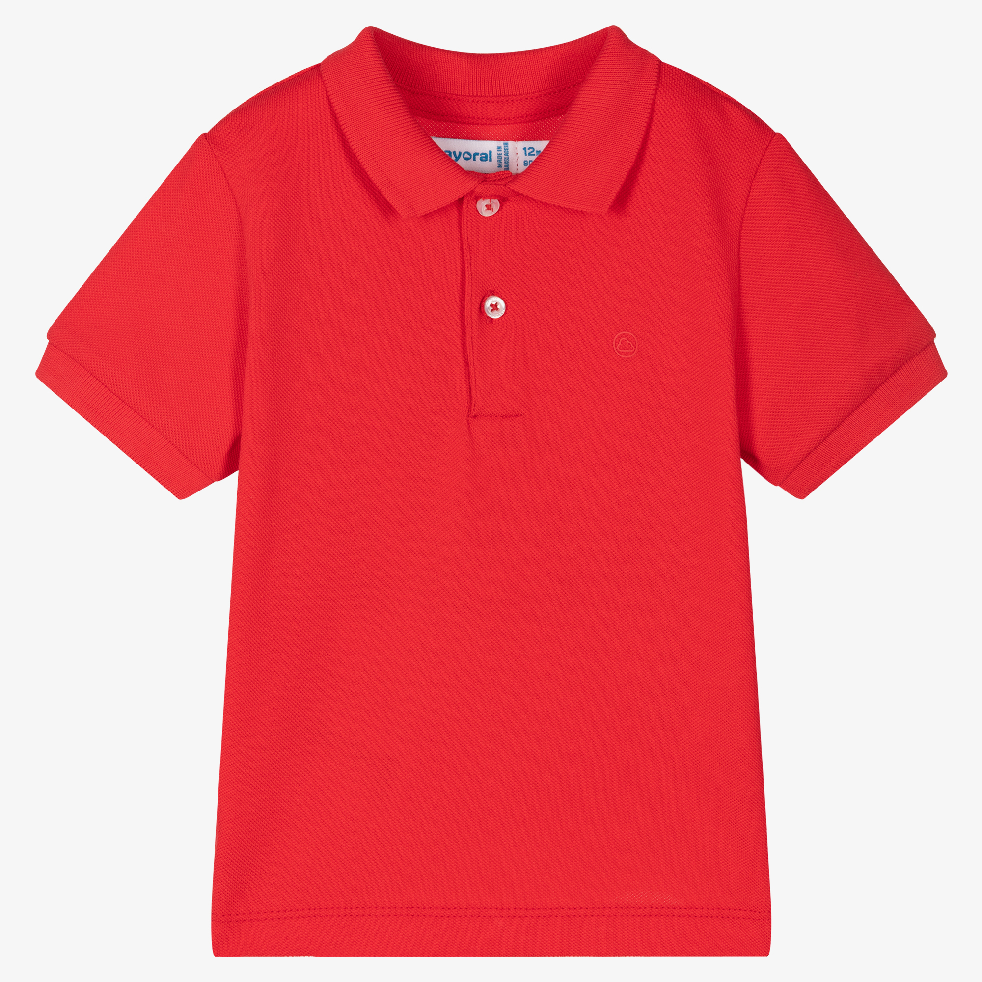 infant red polo shirt