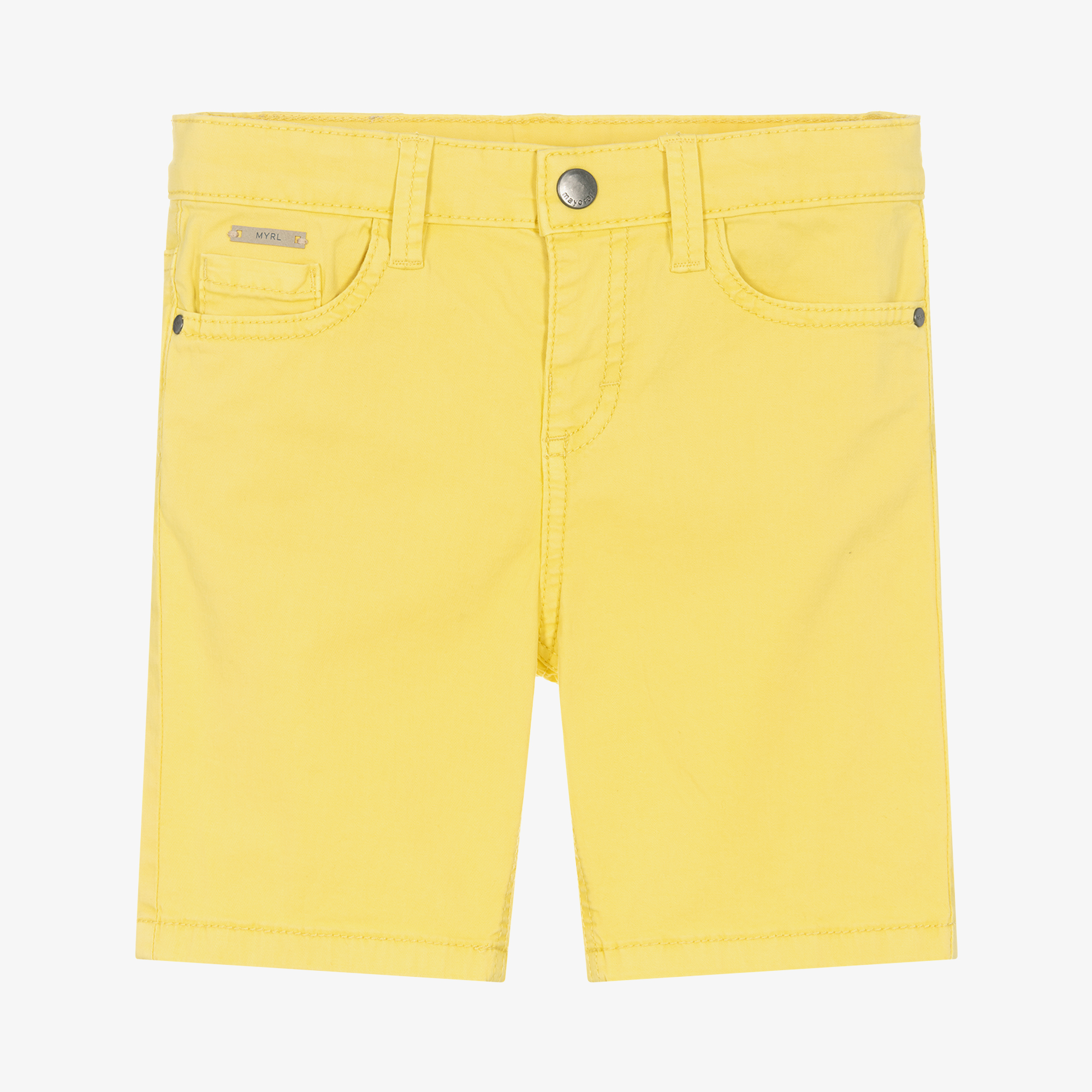 Yellow 2025 cotton shorts