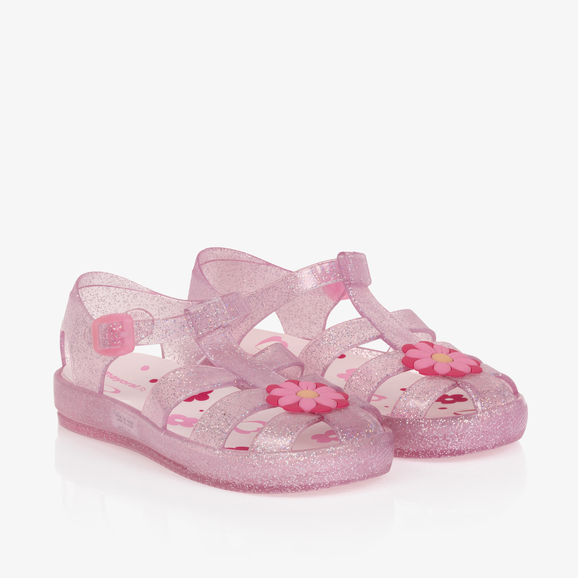 Mayoral - Blue Pixel Jelly Sandals | Childrensalon