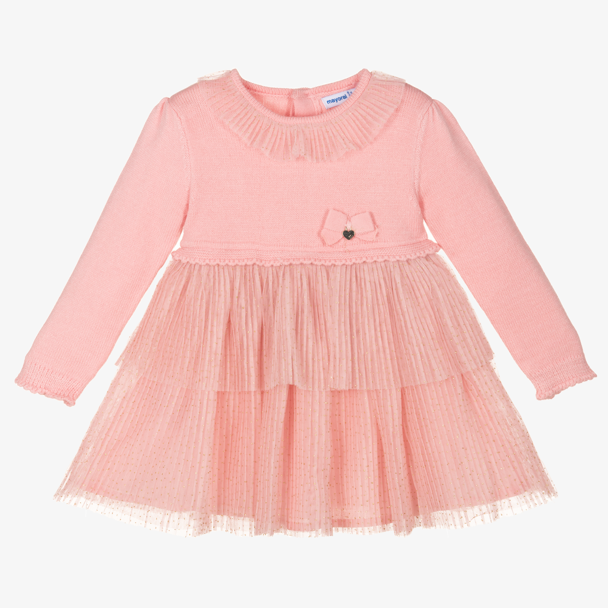 Mayoral - Girls Pink Corduroy Dress | Childrensalon