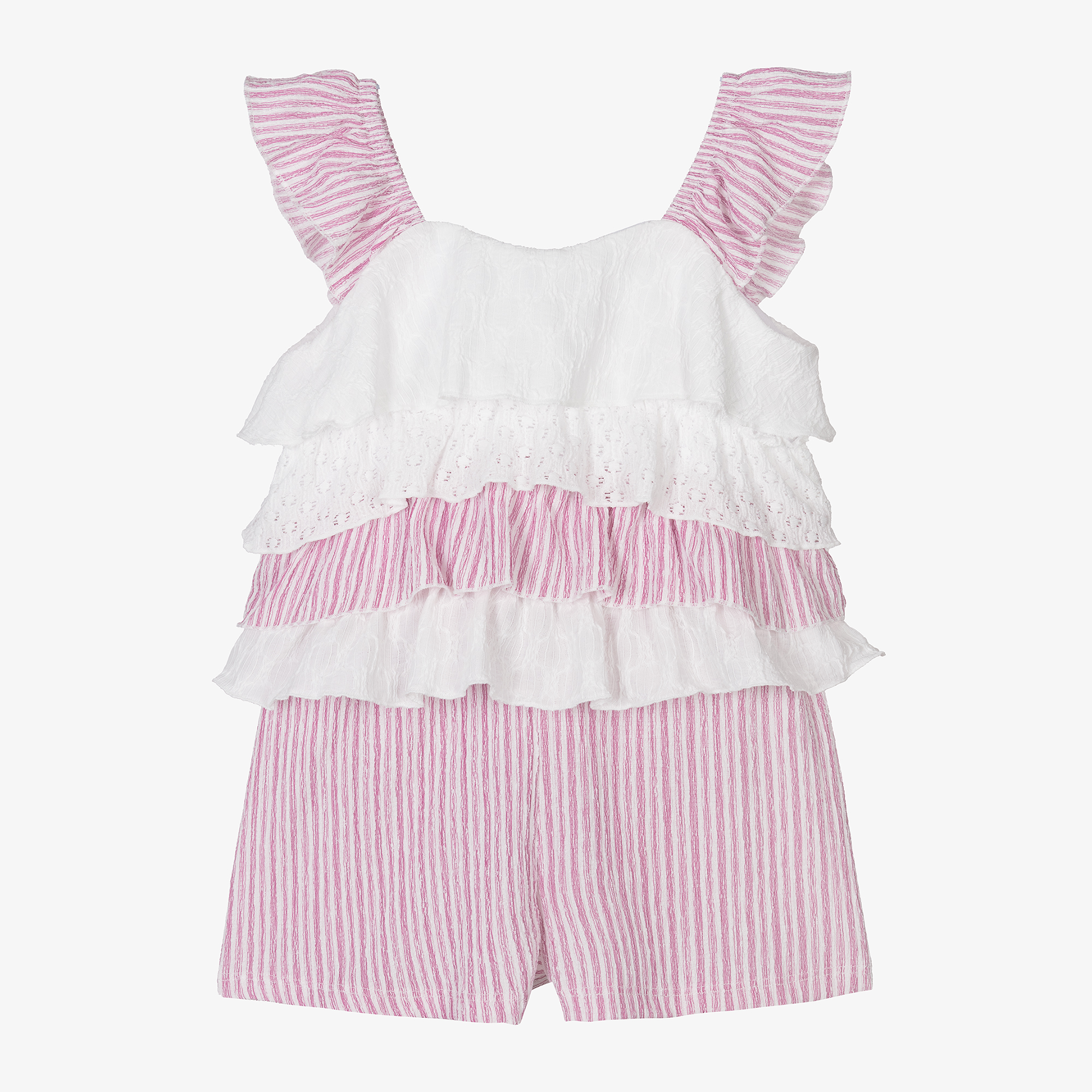 Mayoral - Girls Pink Shorts Set | Childrensalon