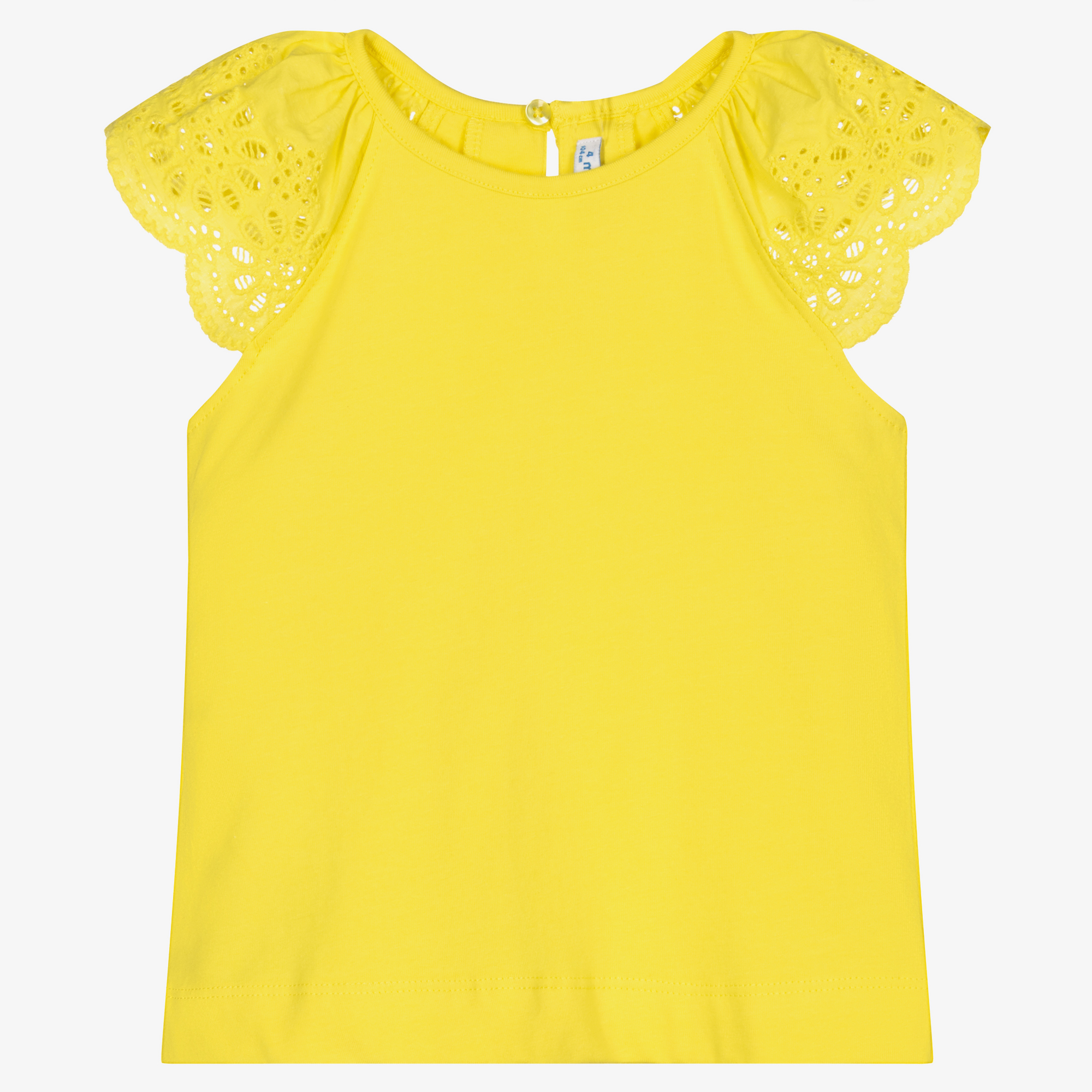 Mayoral - Girls Yellow Cotton T-Shirt | Childrensalon