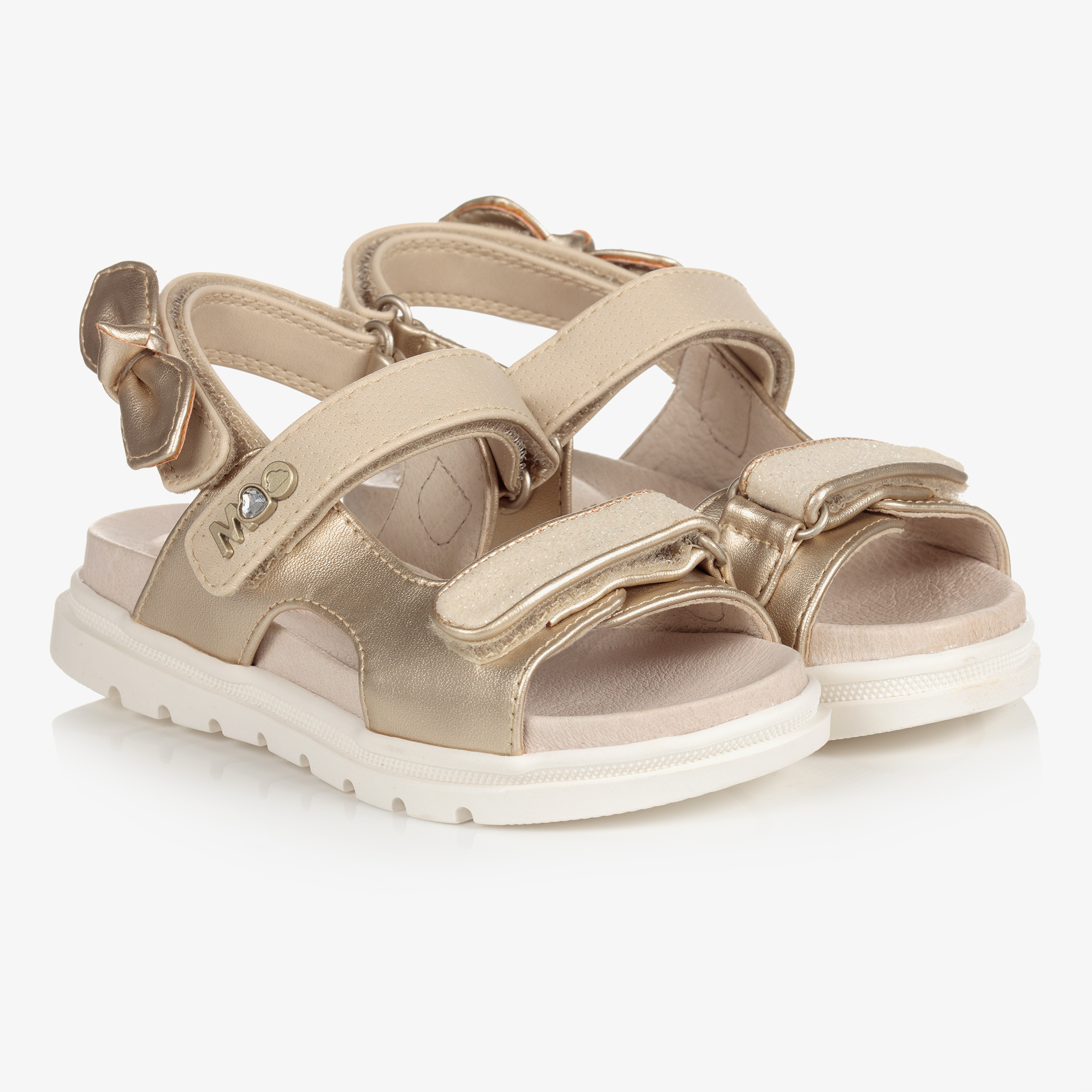 Old Soles - Girls Gold Leather Sandals | Childrensalon