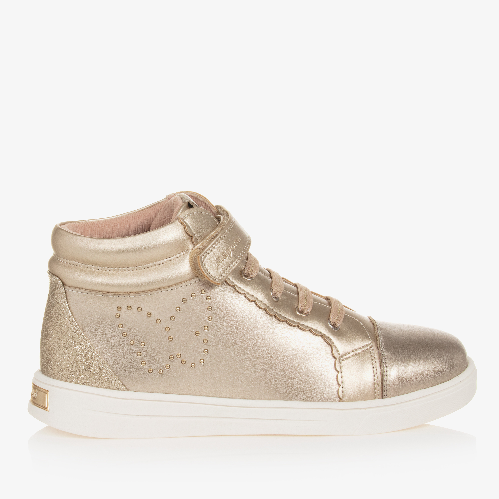 Ladies deals gold trainers