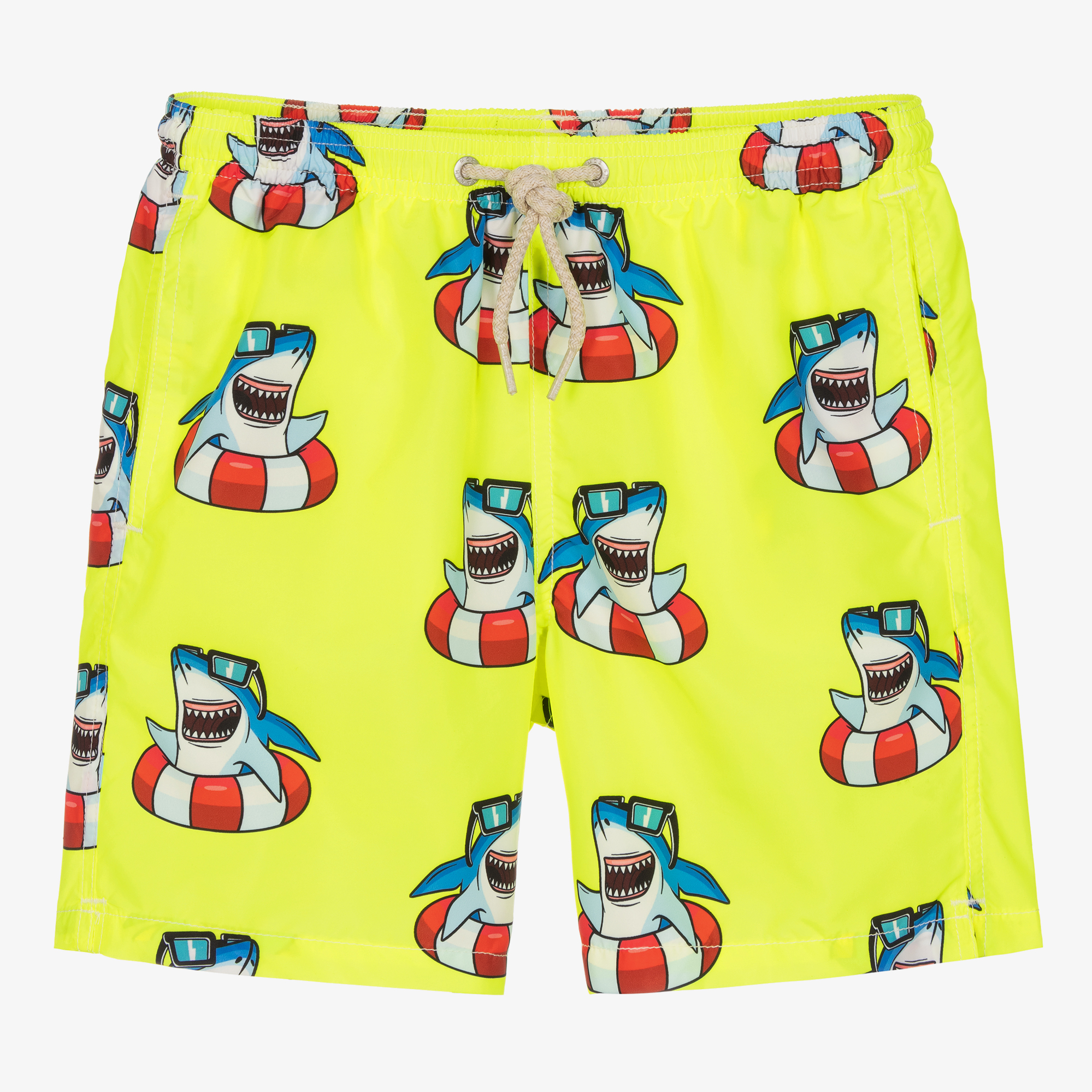 Tommy Hilfiger - Boys Yellow Swim Shorts | Childrensalon