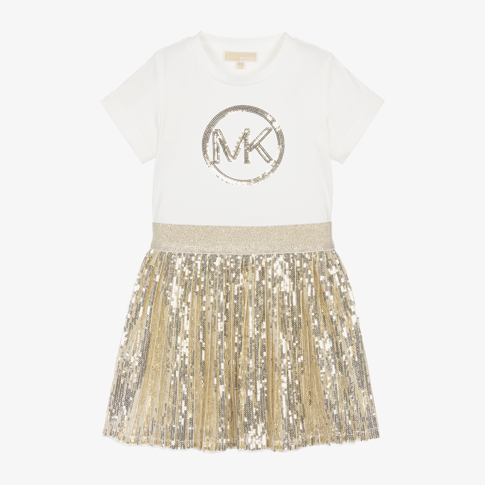 Michael kors best sale white sequin dress