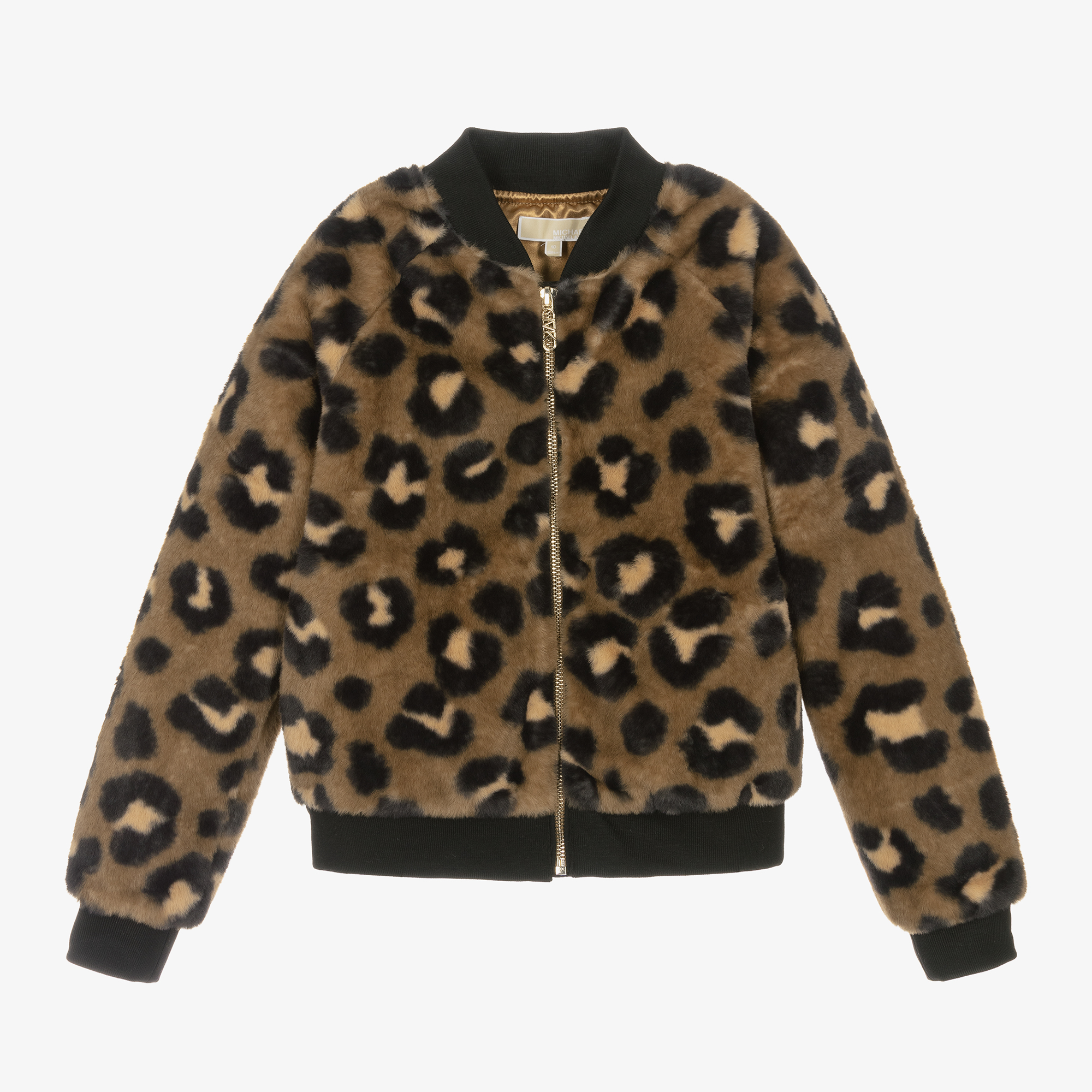 MICHAEL BY MICHAEL KORS  DOWN JACKET WITH ANIMAL PRINT AND LOGO PATCH   Eleonora Bonucci