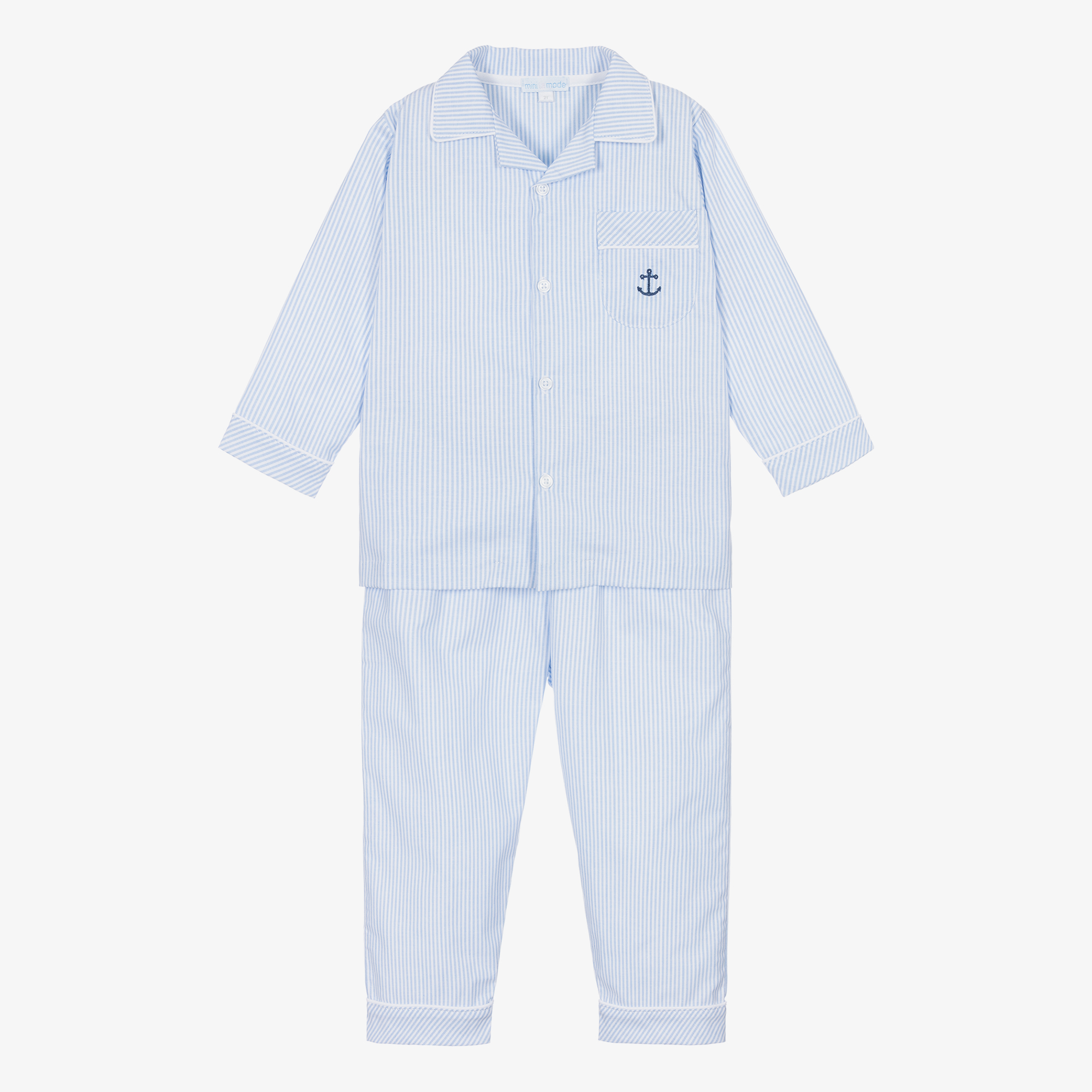 Garçon Et Fille Épaissi En Coton Ensemble De Pyjama , Hiver Imprimé Chaud  Pantalon , Cardigan , Domicile Porter Bleu, Mode en ligne