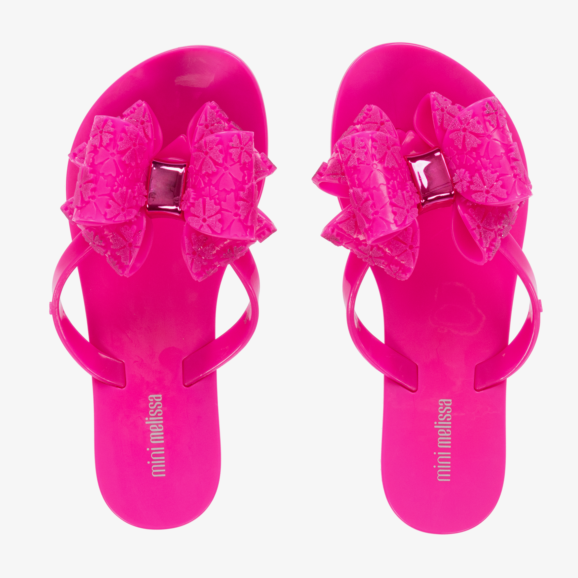 Mini melissa bow 2025 flip flops