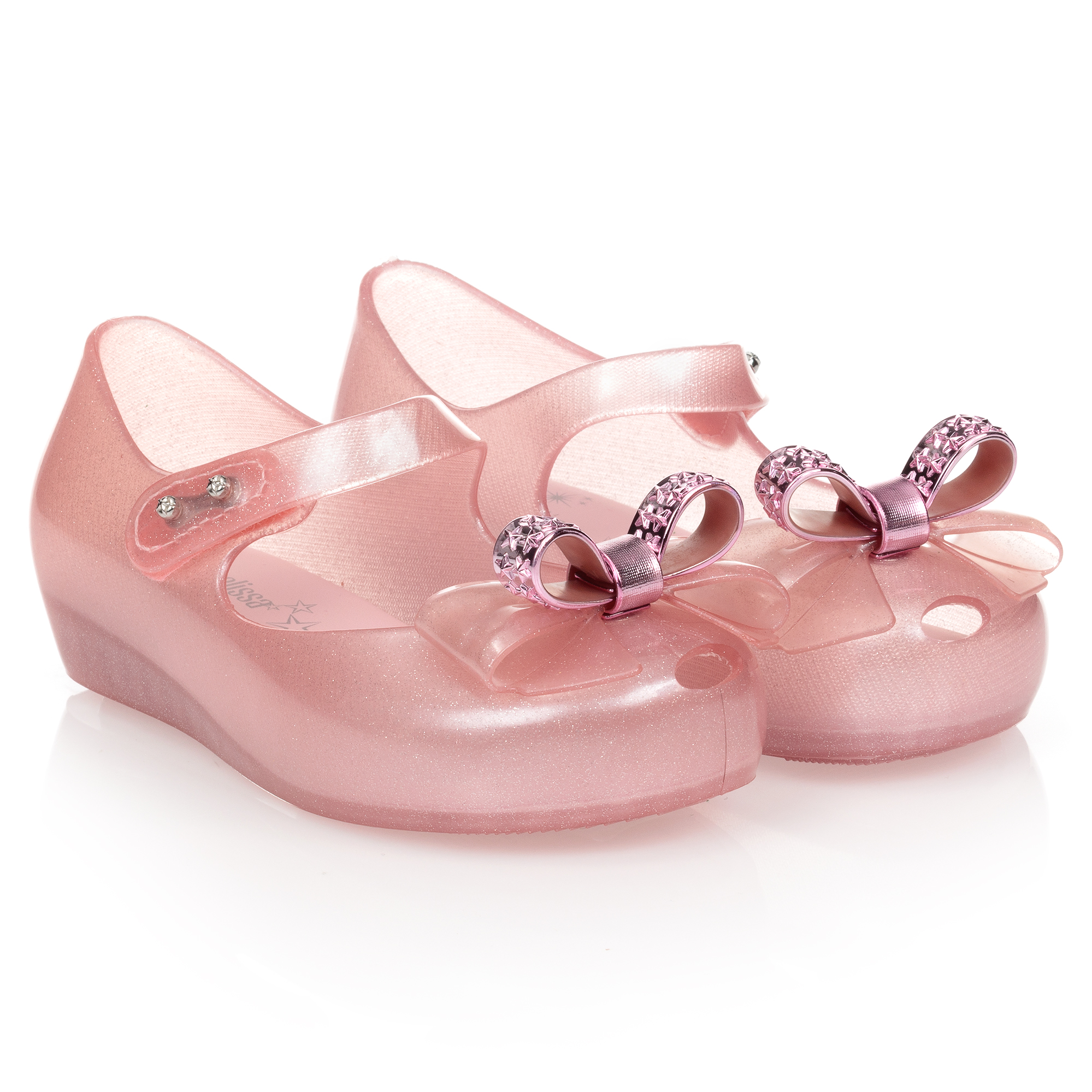 pink bow shoes