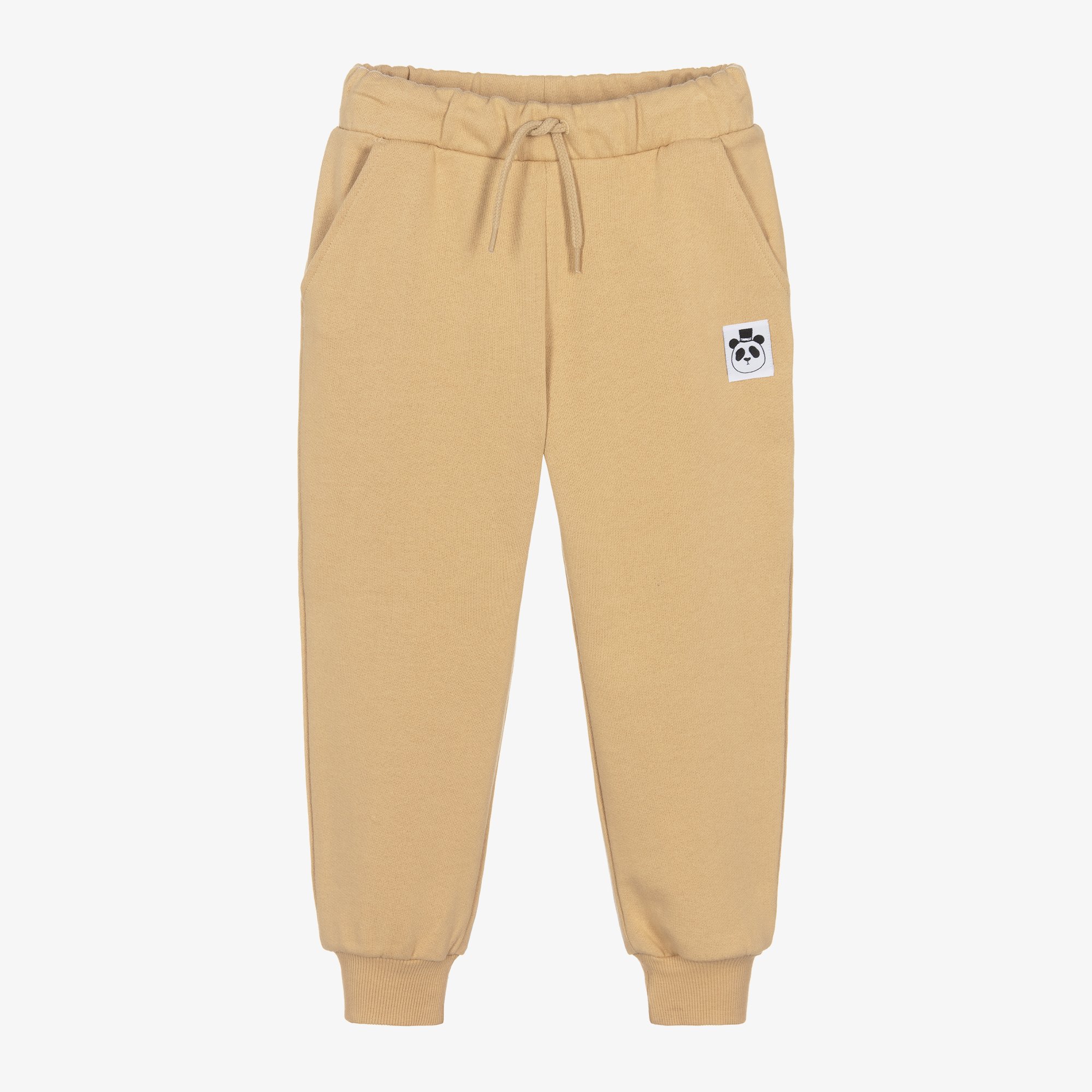 Mini Rodini Dark Beige Organic Cotton Joggers