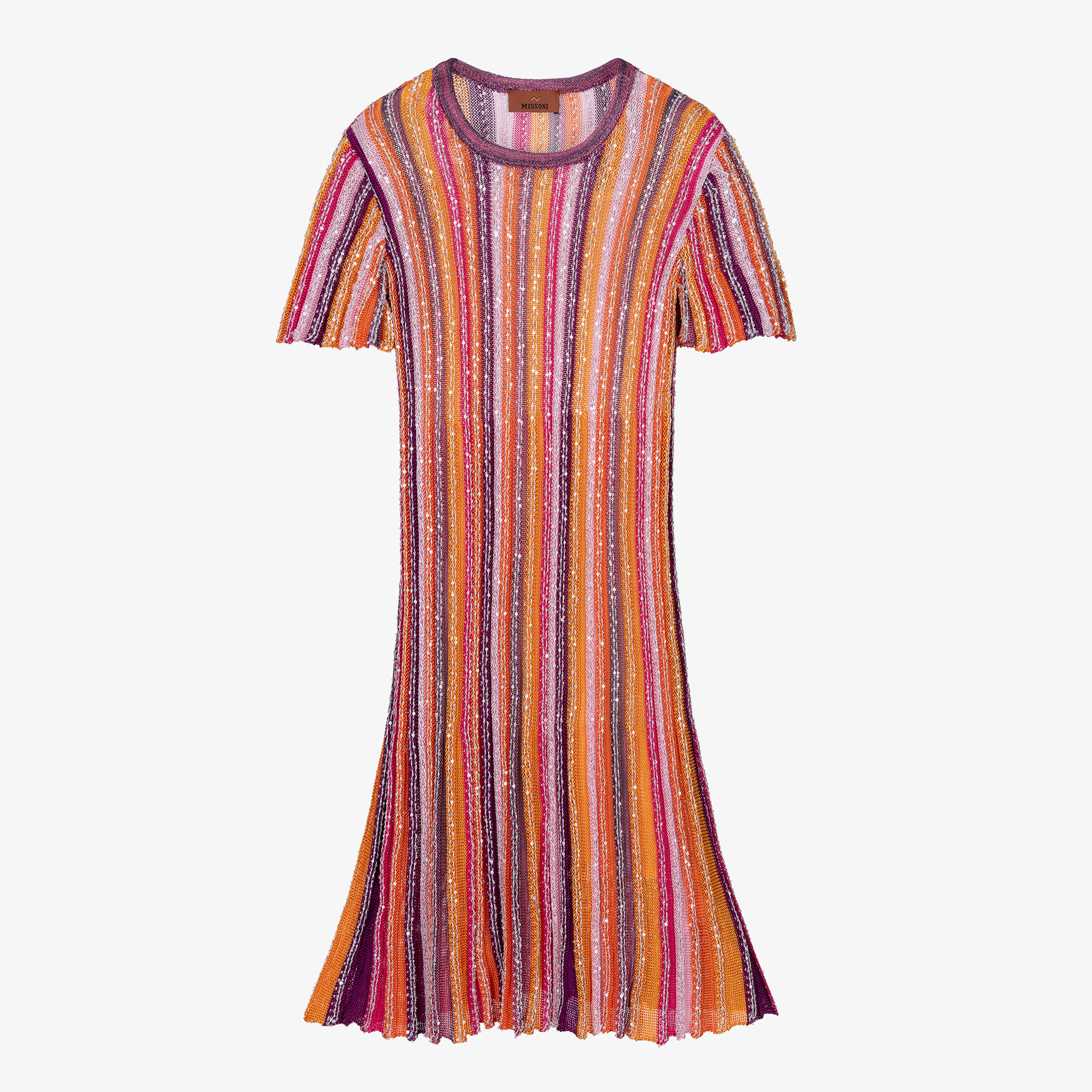 D3 Missoni knit v neck dress womens offers Size 6 pink purple wavy Stripe y2k vibes