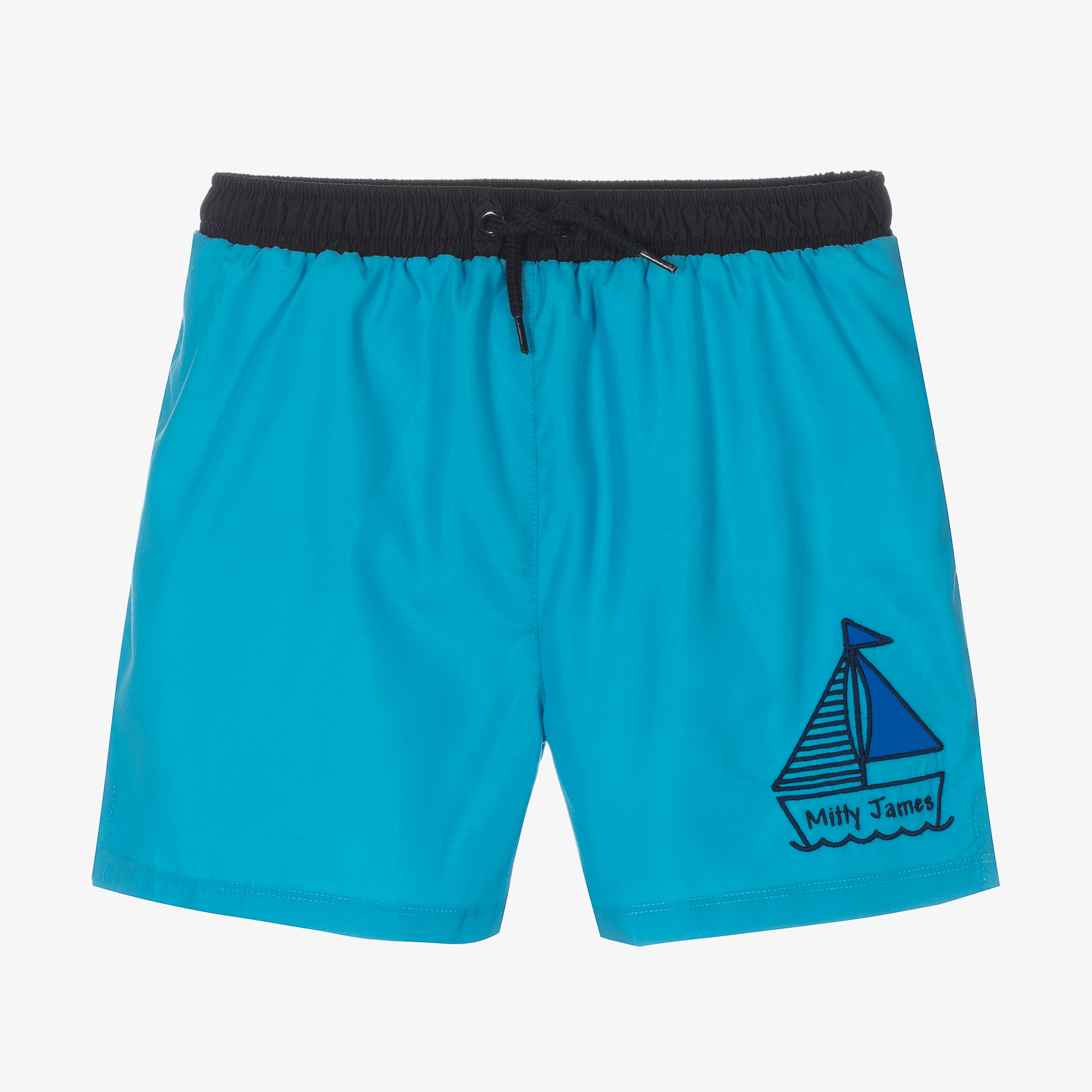 Mitty James - Boys Blue Shark Swim Shorts | Childrensalon