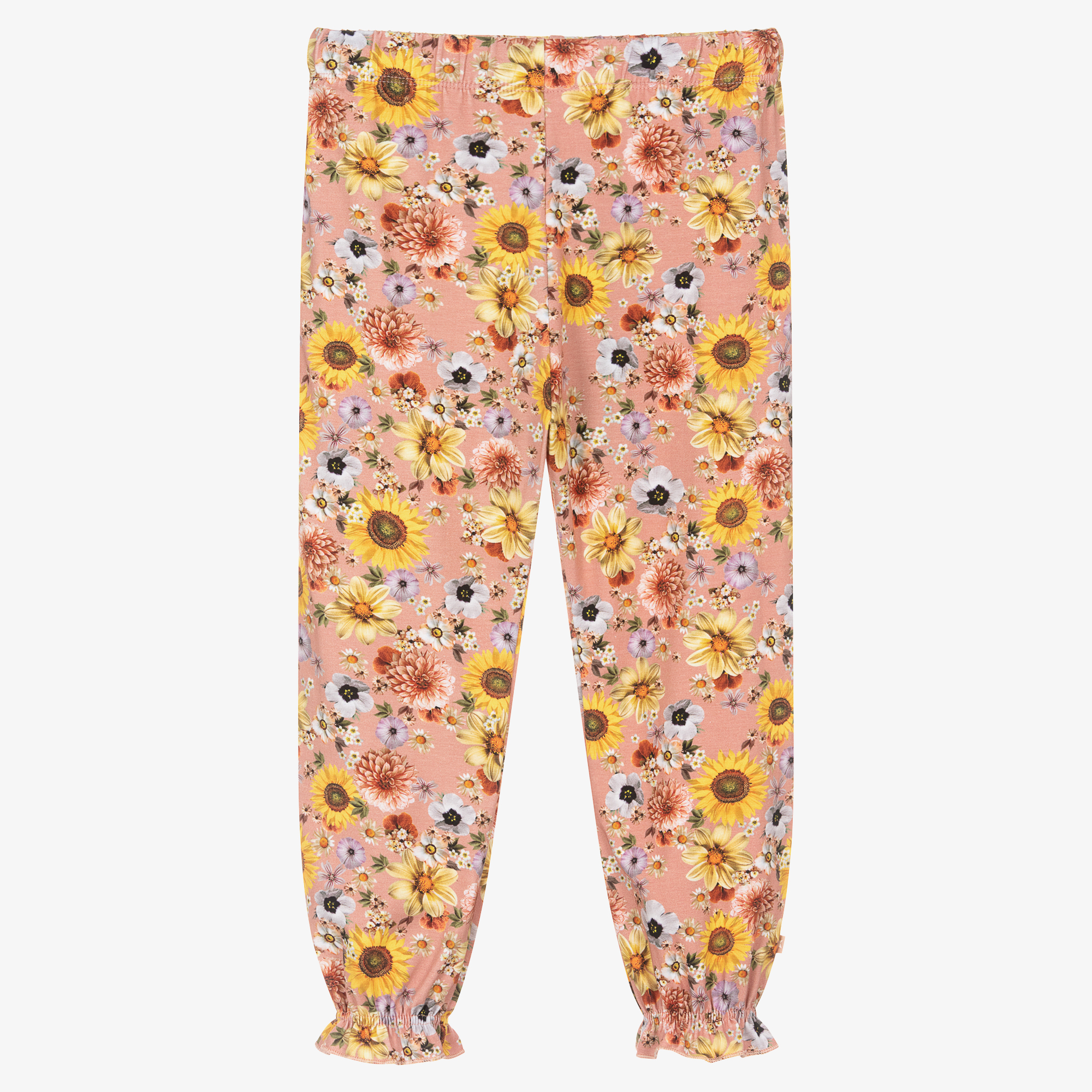 Molo - Girls Pink Velour Trousers | Childrensalon