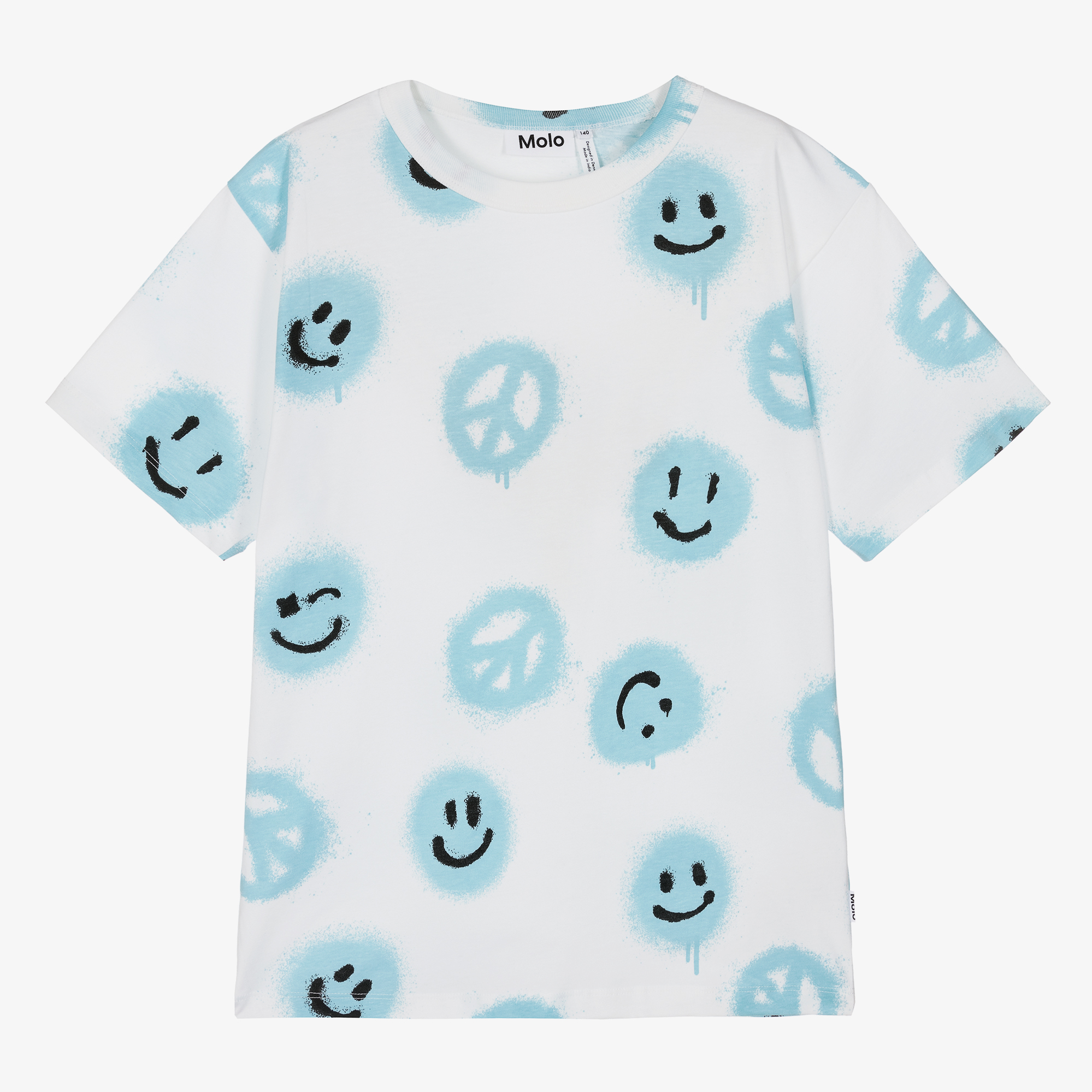 Molo - Mutlicoloured Smiley T-Shirt | Childrensalon