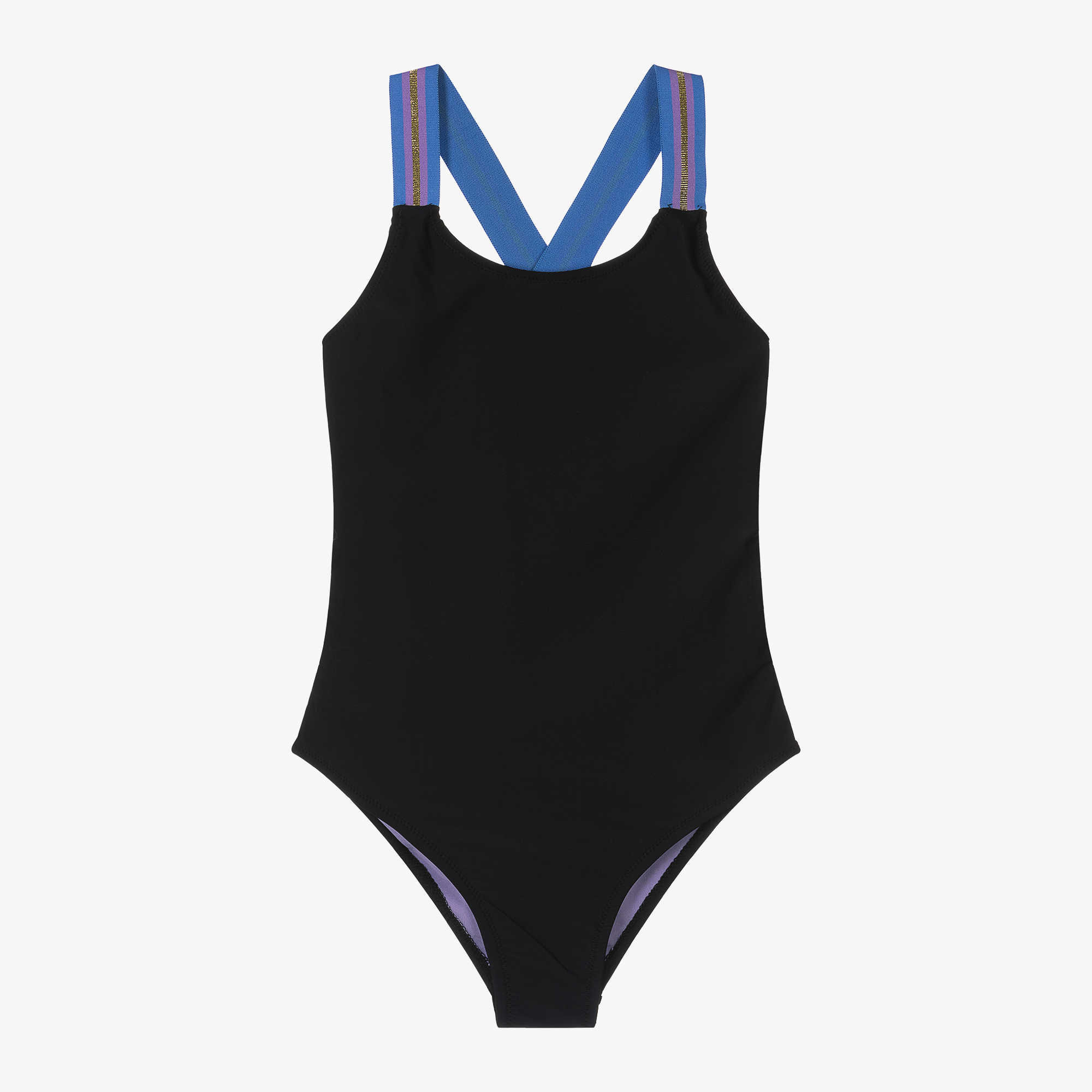 Molo - Black & Gold Swimsuit (UPF50+) | Childrensalon