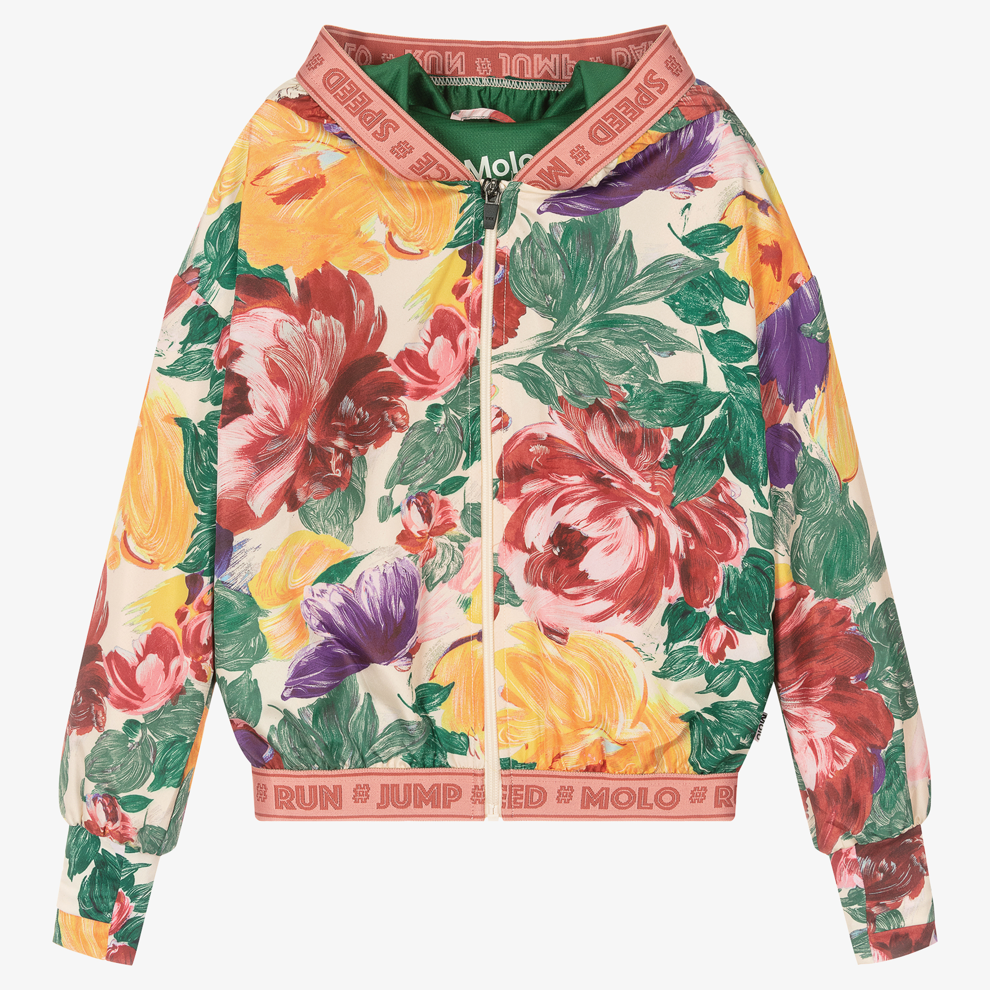 Floral sports outlet jacket