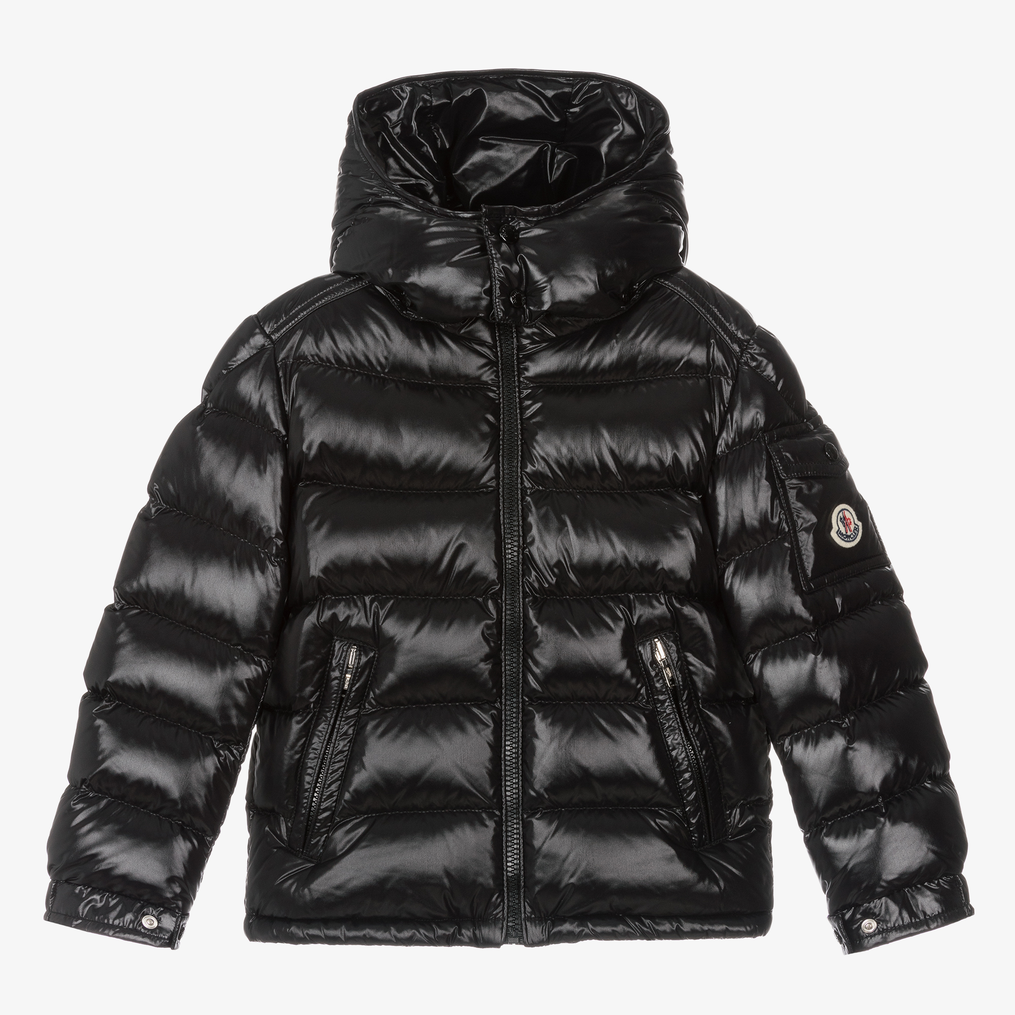 Moncler Enfant - Boys Black Maya Down Puffer Jacket | Childrensalon