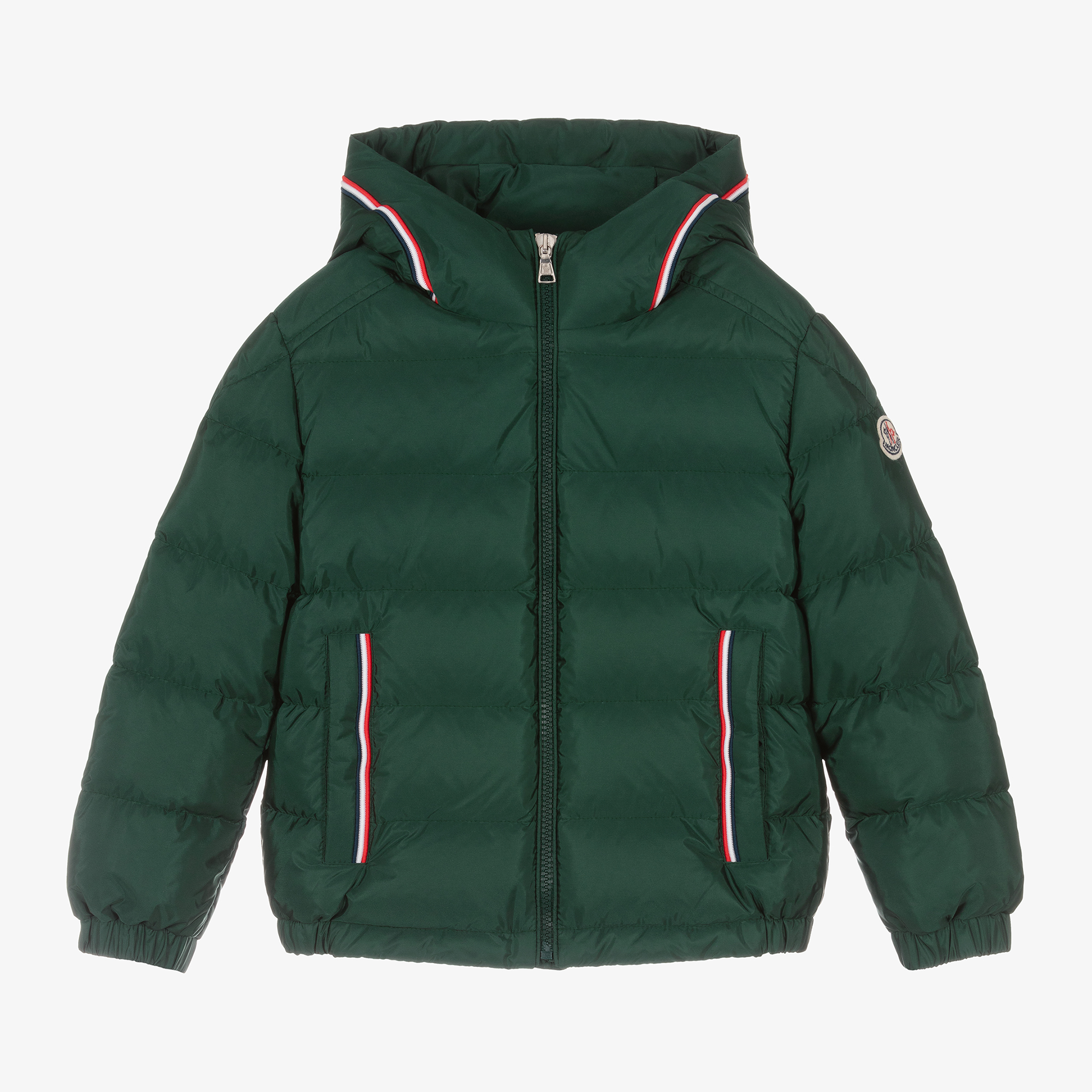 Moncler Enfant Boys Green Merary Down Puffer Jacket Childrensalon