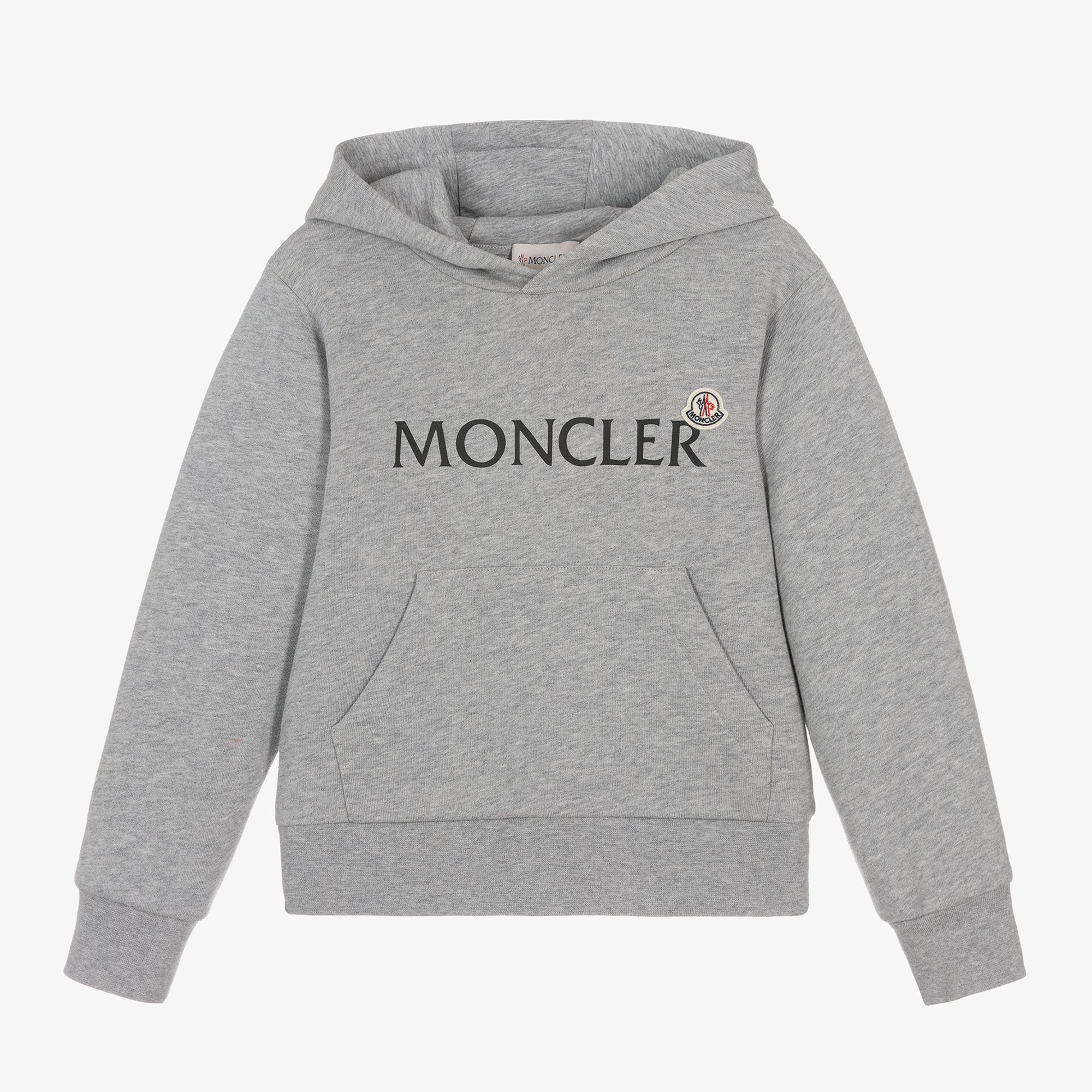 Moncler Enfant Boys Grey Cotton Hoodie