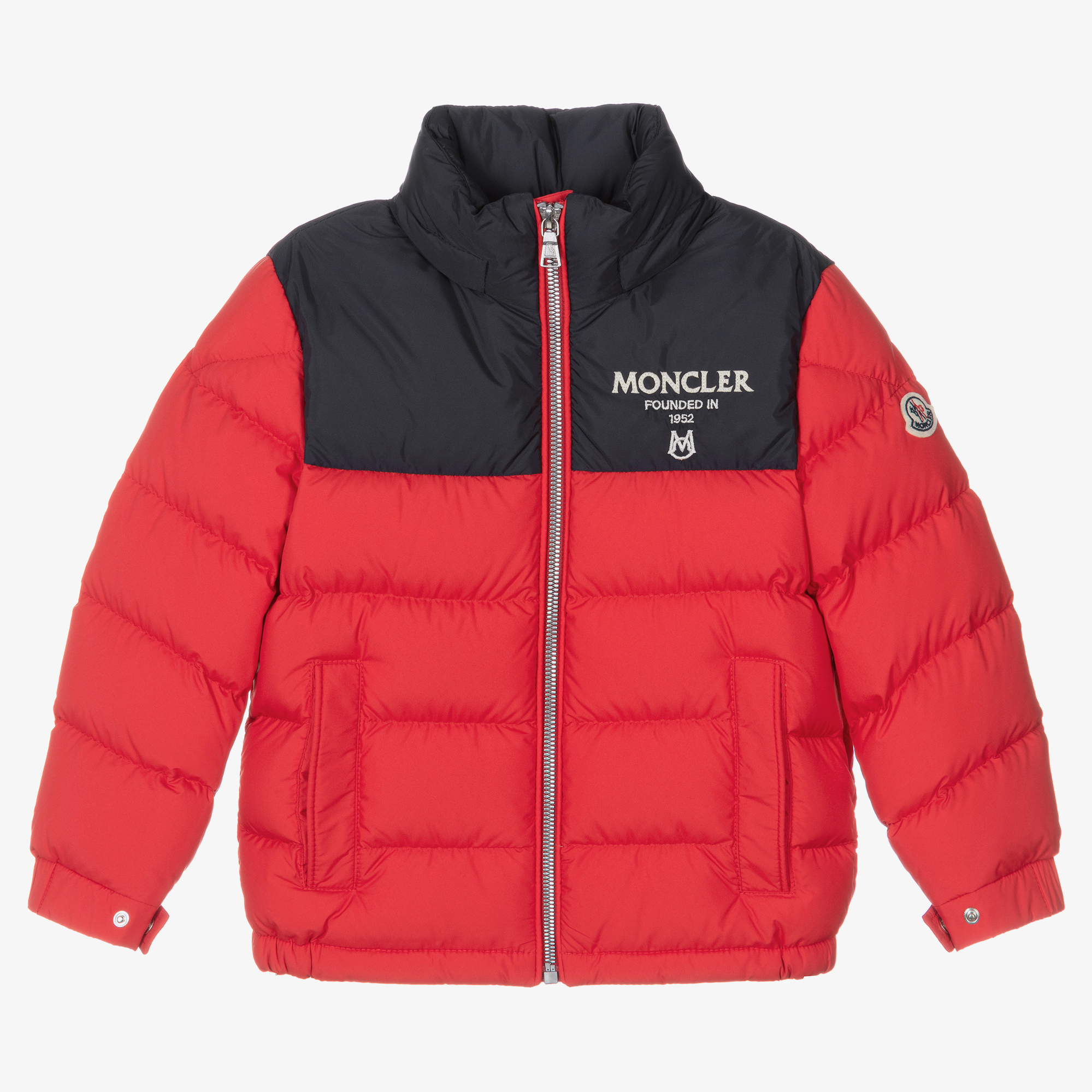 Moncler red deals puffer