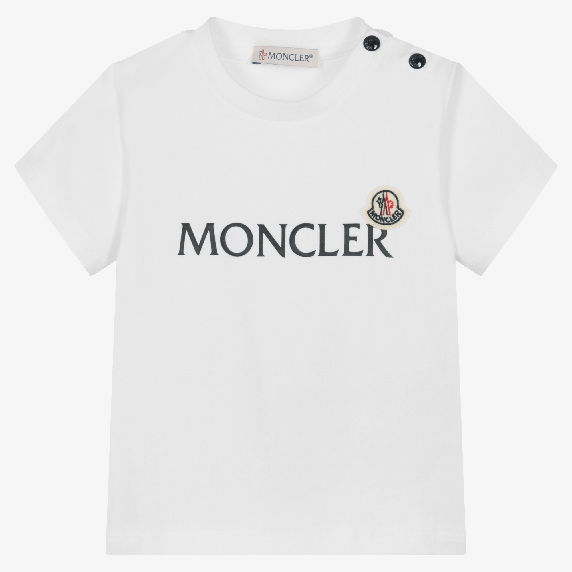 Moncler Enfant Boys White Cotton T-Shirt