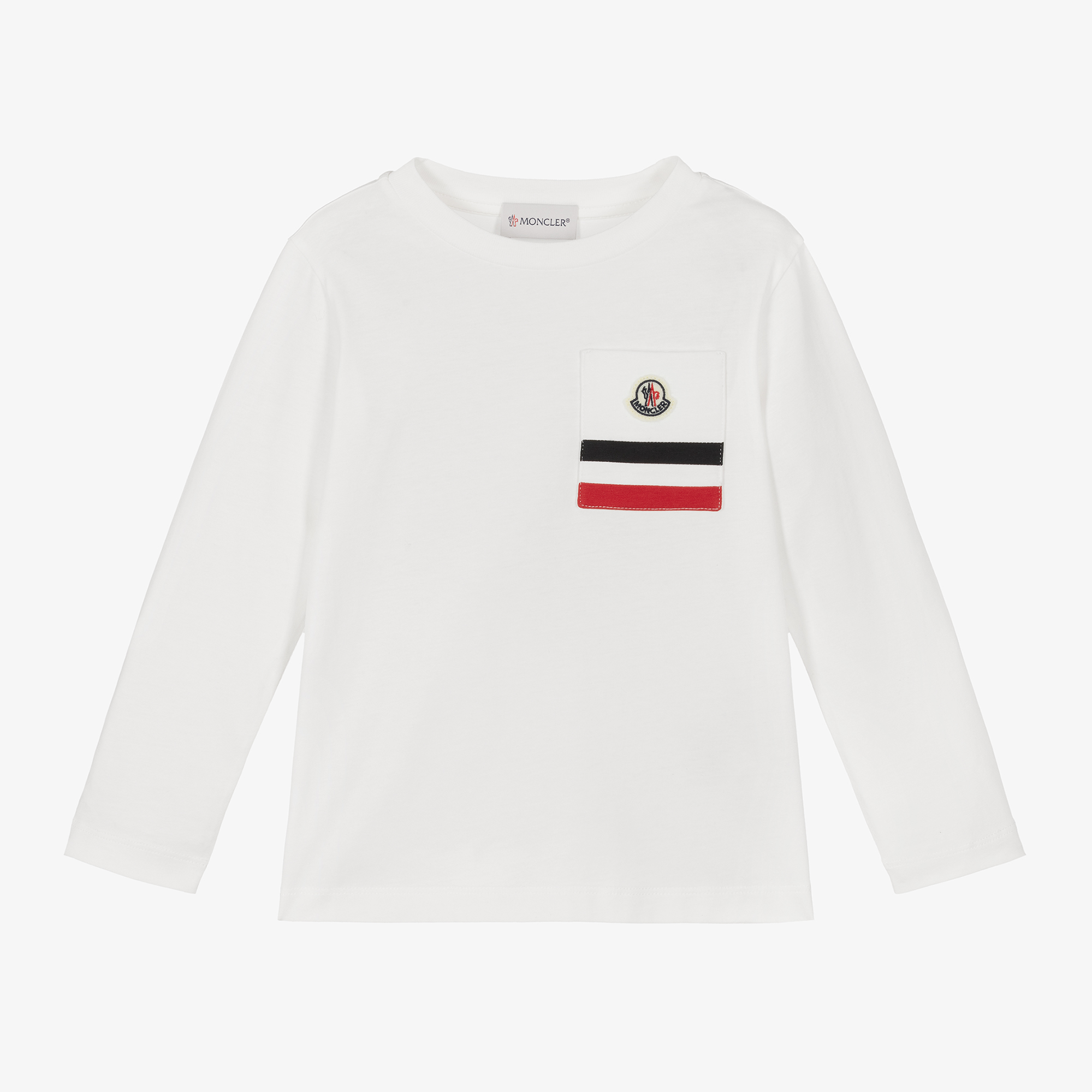 Moncler Enfant Boys White Cotton Top