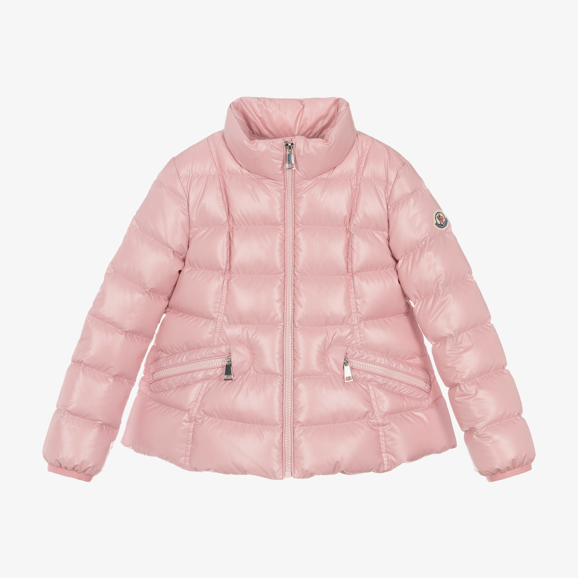 Pink moncler puffer jacket online