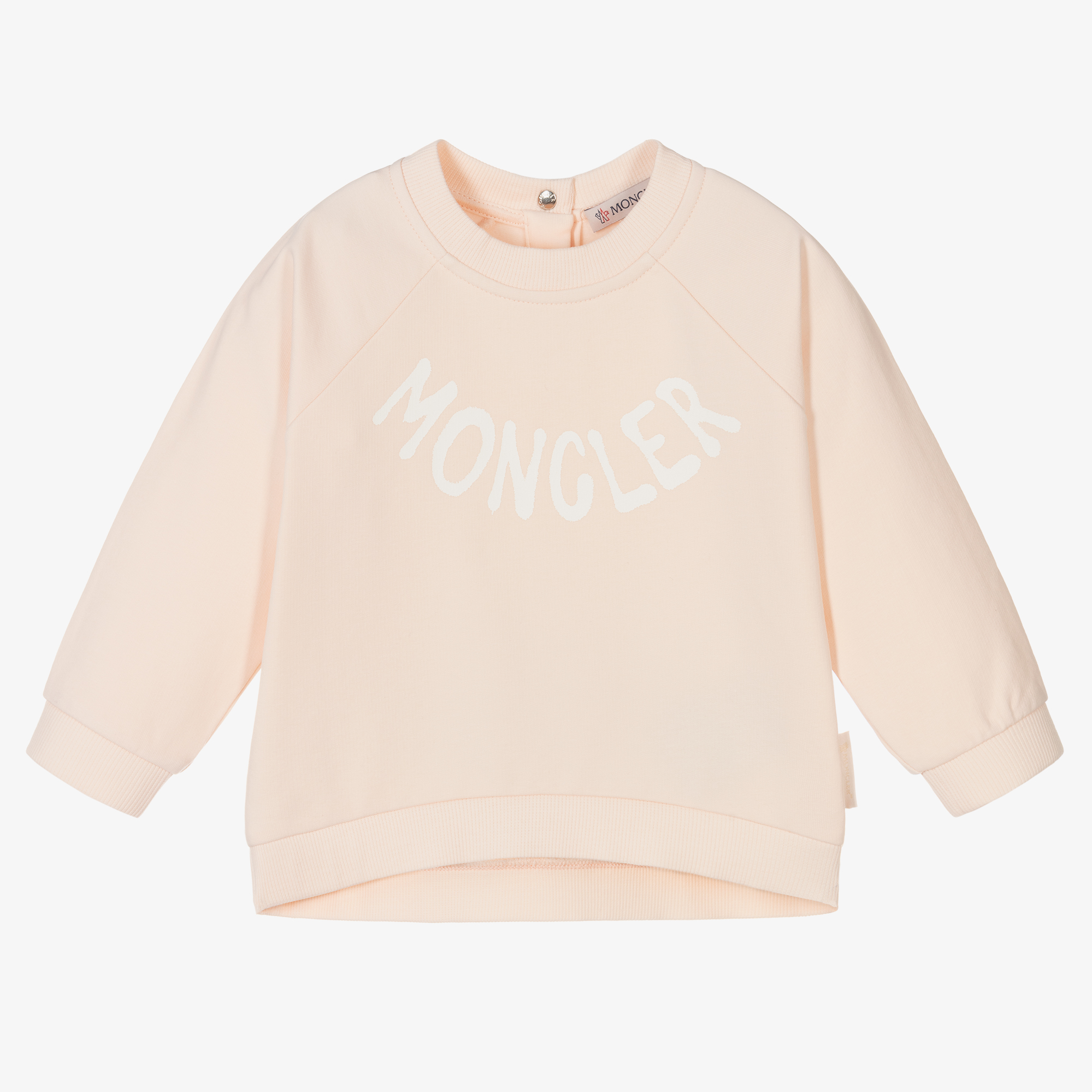 Pink logo outlet sweatshirt