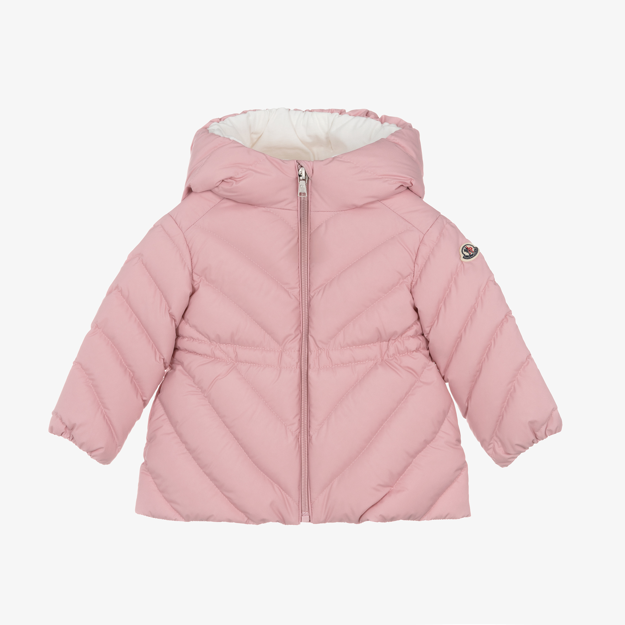 Moncler Enfant Girls Pink Sanaa Hooded Down Coat