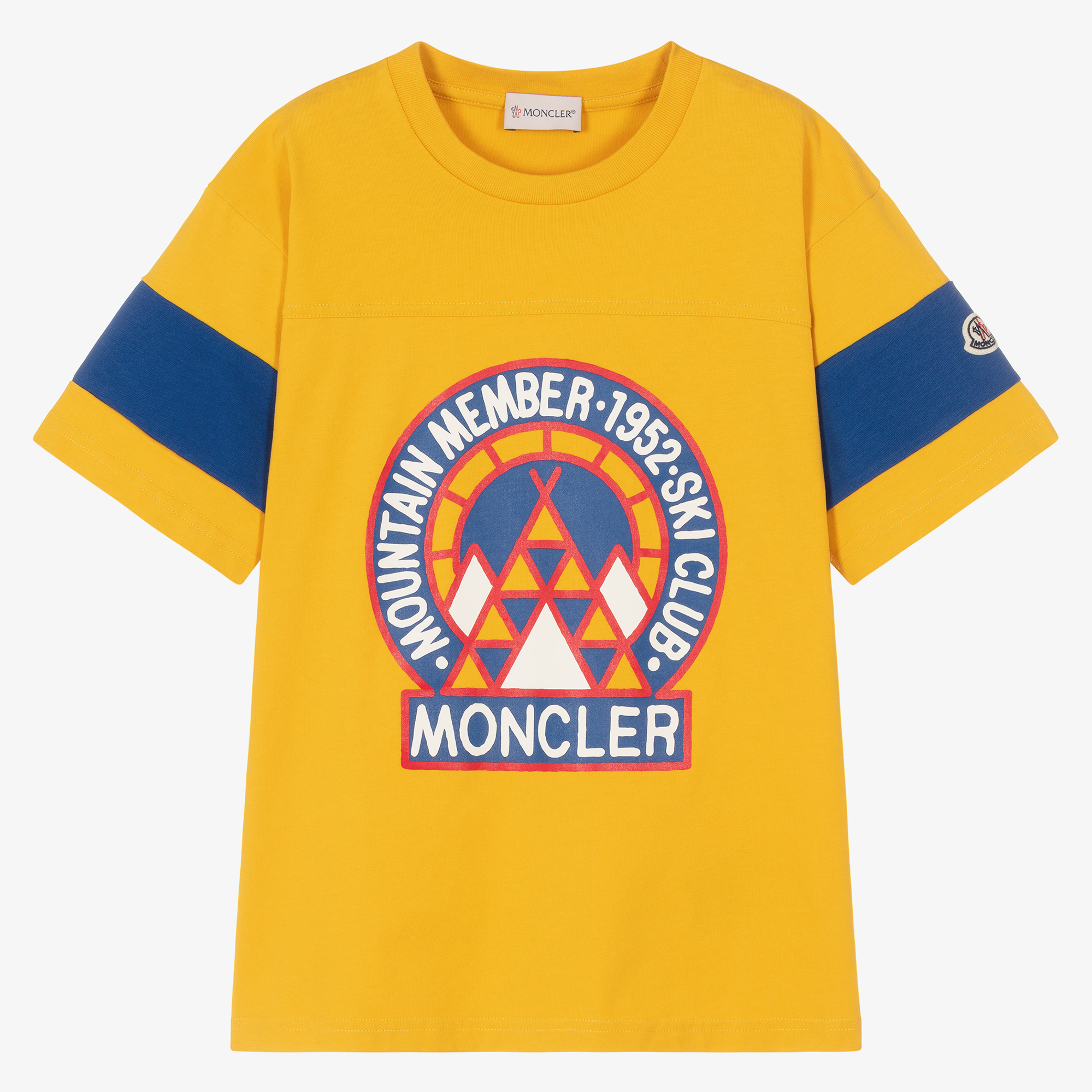 Moncler Enfant Teen Boys Yellow Logo T-Shirt