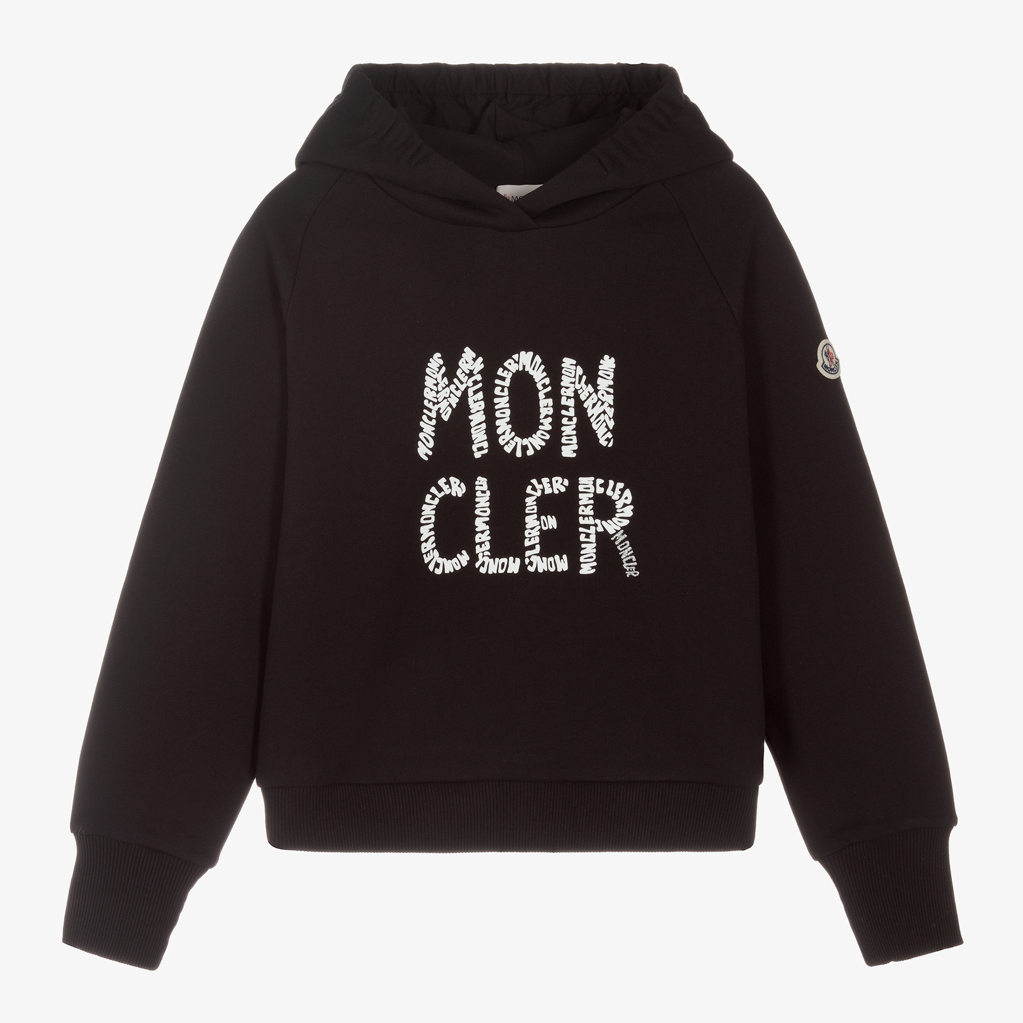Moncler Enfant - Girls Grey Logo Sweatshirt | Childrensalon