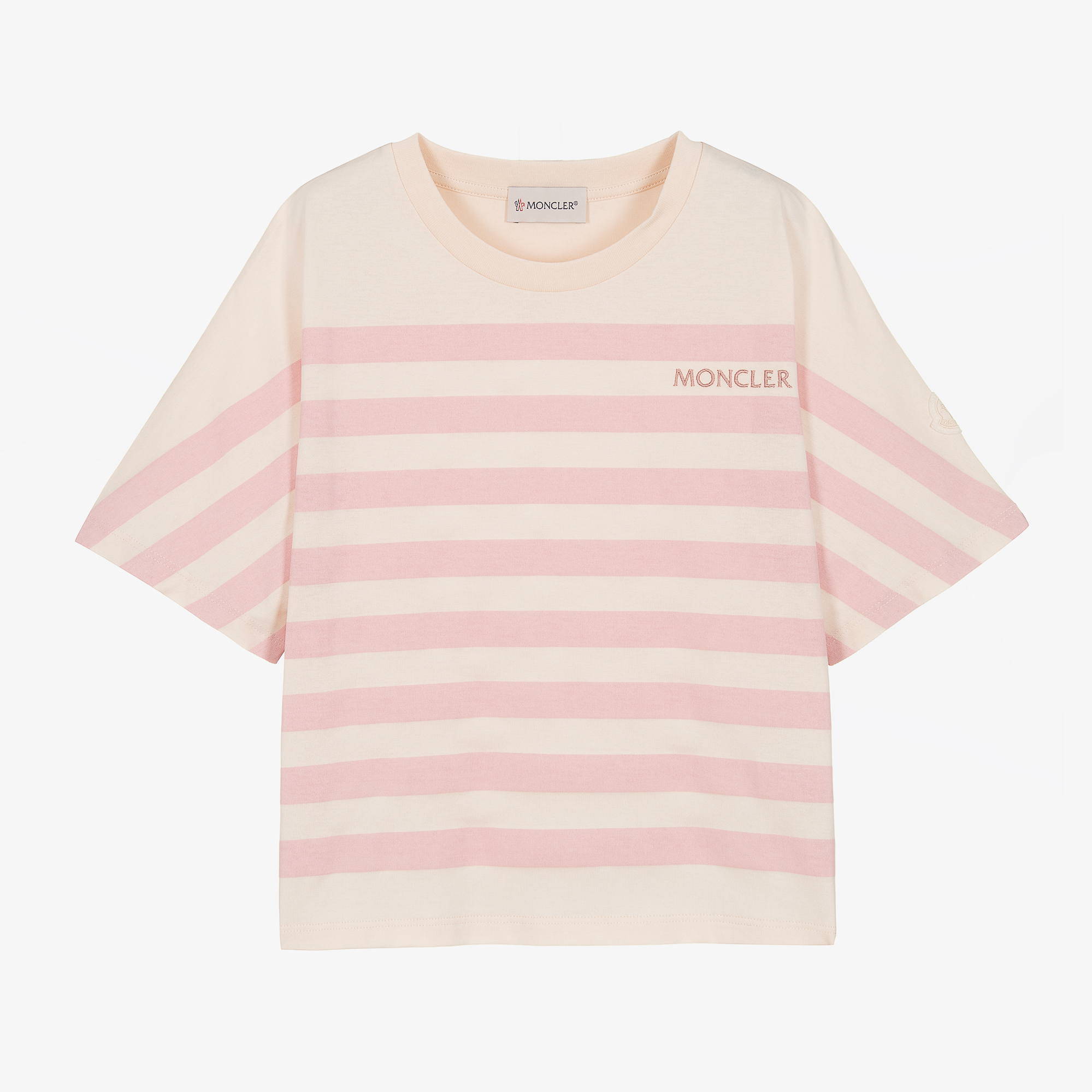 Moncler striped 2024 t shirt