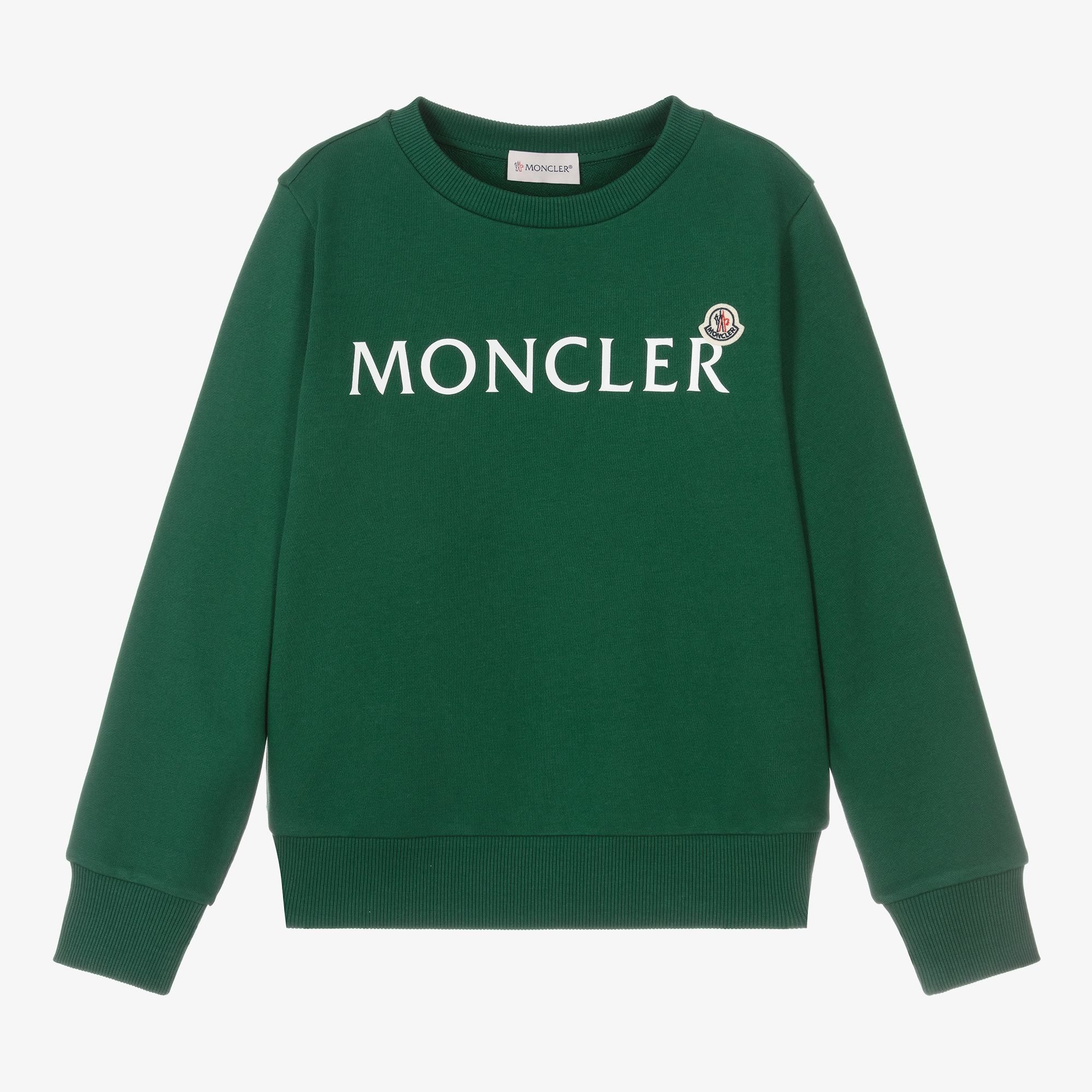 Moncler Enfant Teen Green Logo Sweatshirt