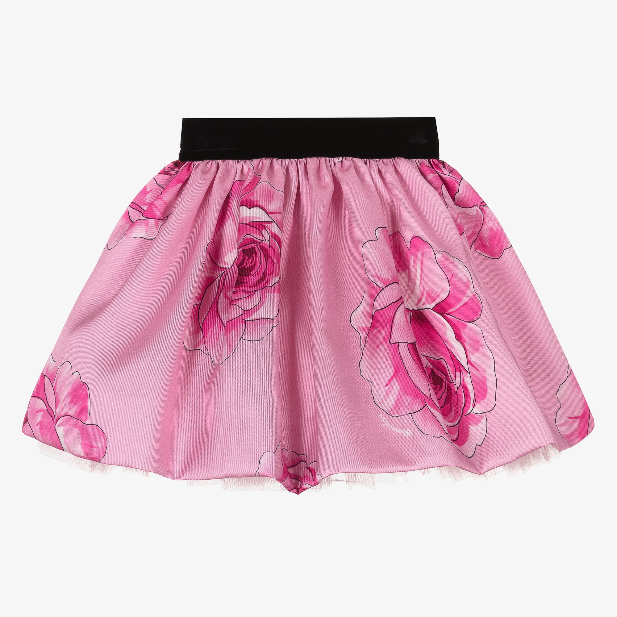 Monnalisa-Girls Pink Roses Skirt