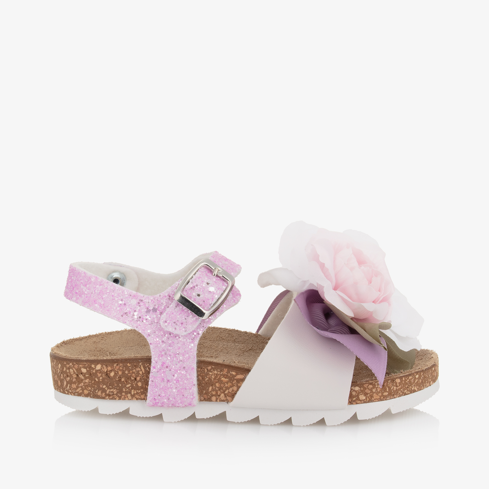 Purple store floral sandals