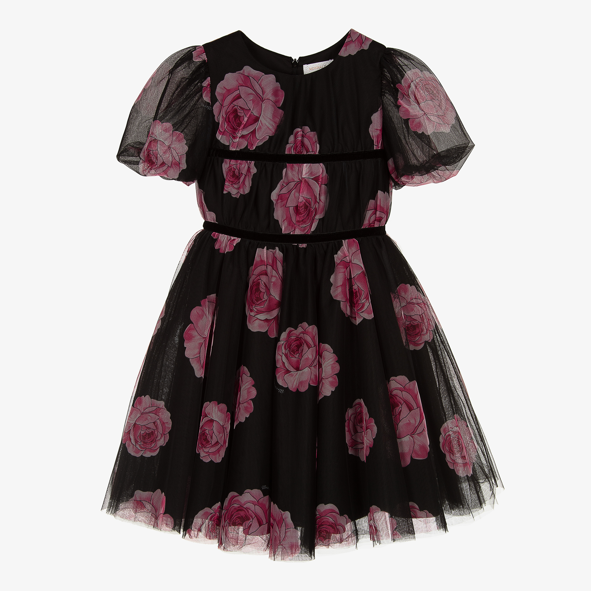 Monnalisa Chic - Girls Pink Satin Dress | Childrensalon