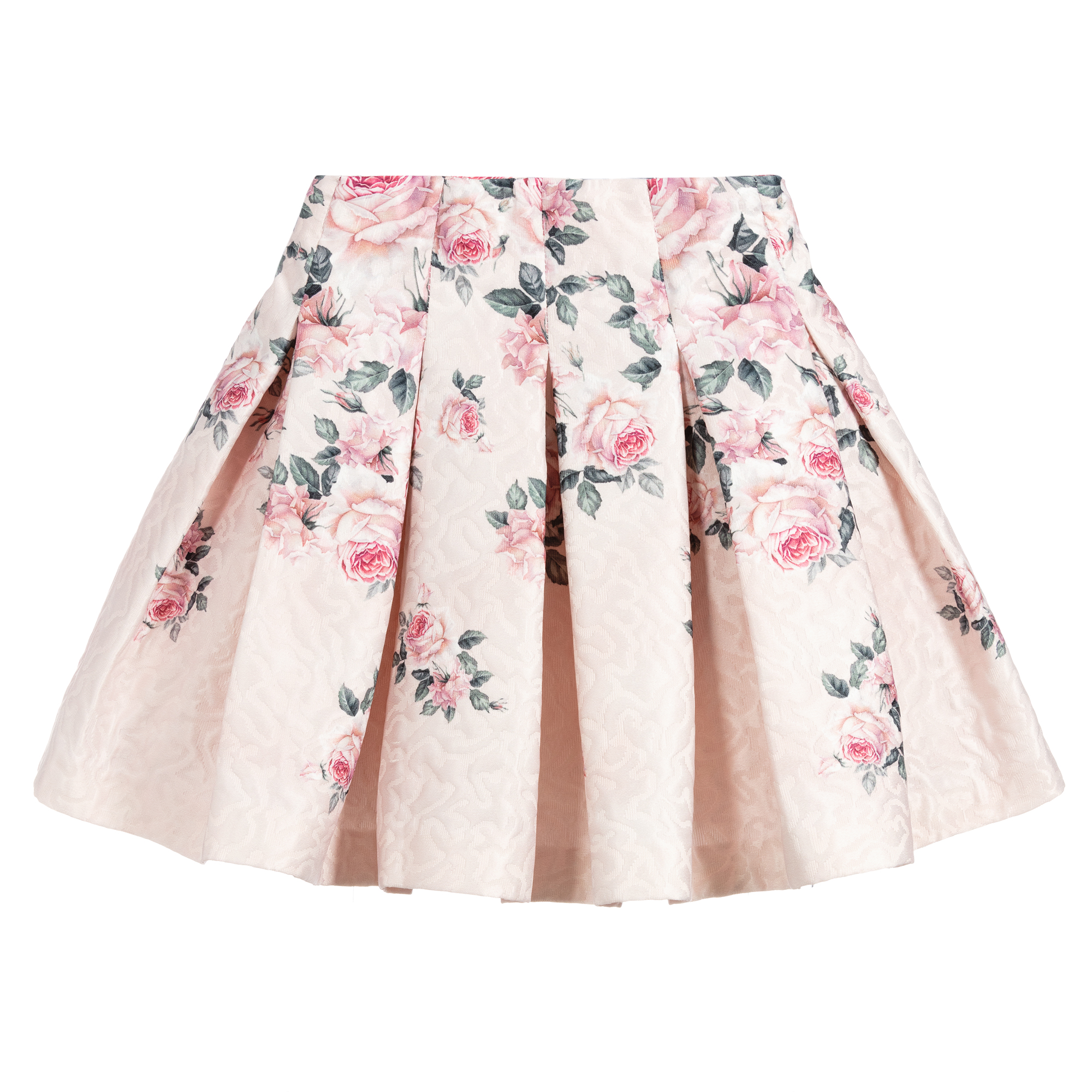 Monnalisa Bimba - Girls White Floral Tulle Skirt | Childrensalon