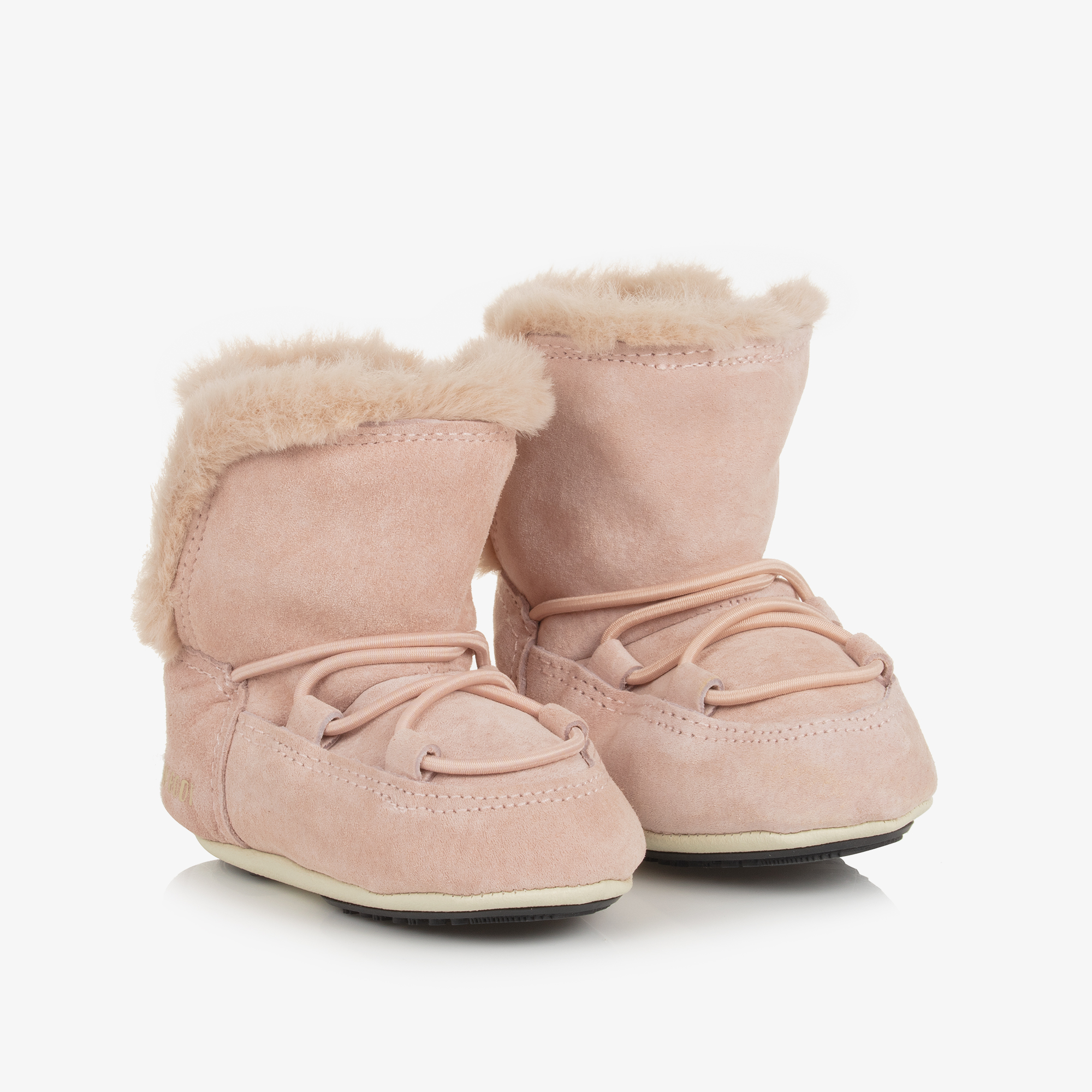 Moon Boot Baby Girls Pink Suede Moon Boots