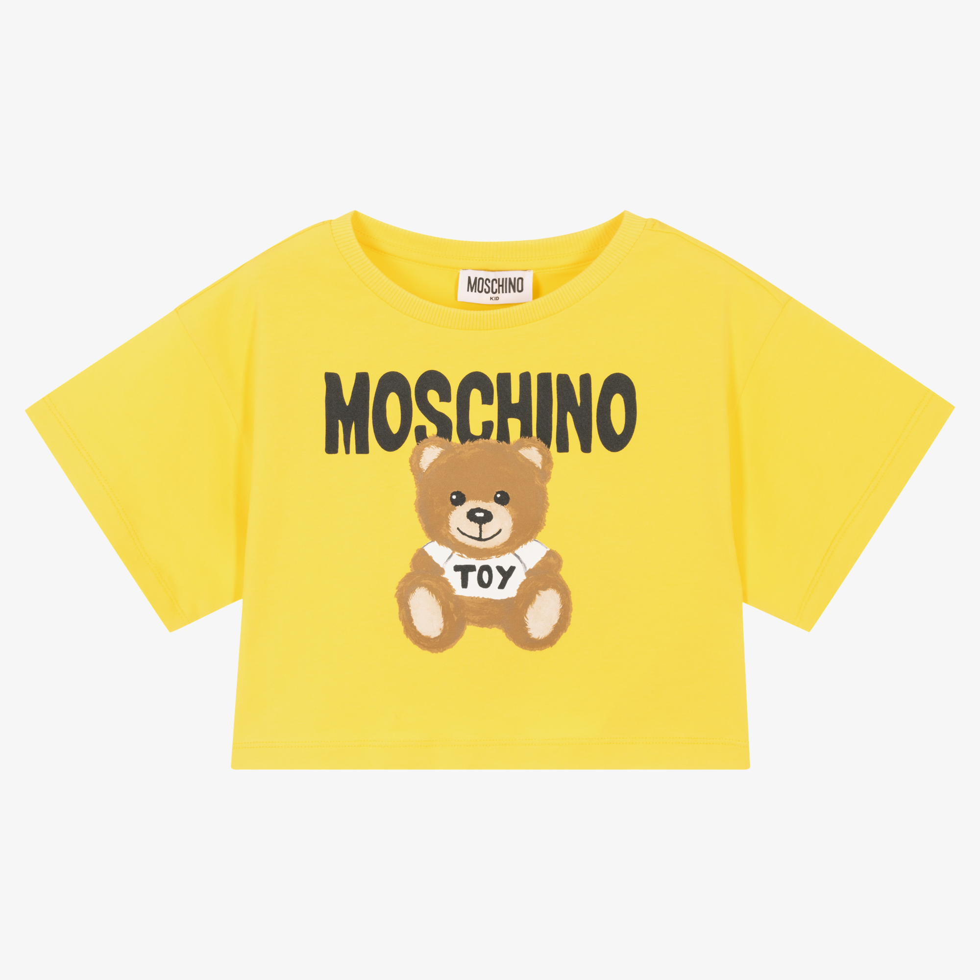 Moschino Kid-Teen - Girls Yellow Teddy Bear Logo Swimsuit | Childrensalon