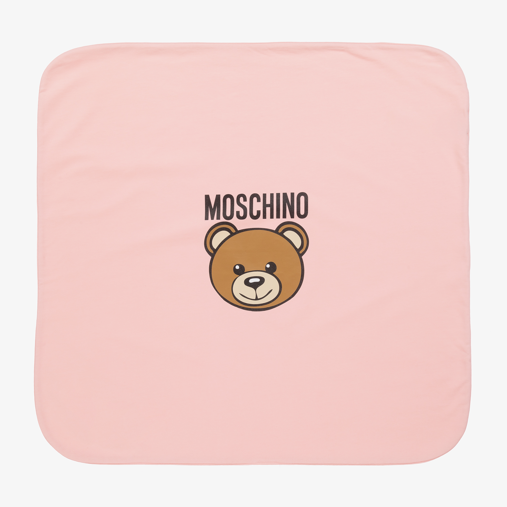 Moschino Kids Teddy Bear-print cotton babygrow set - White