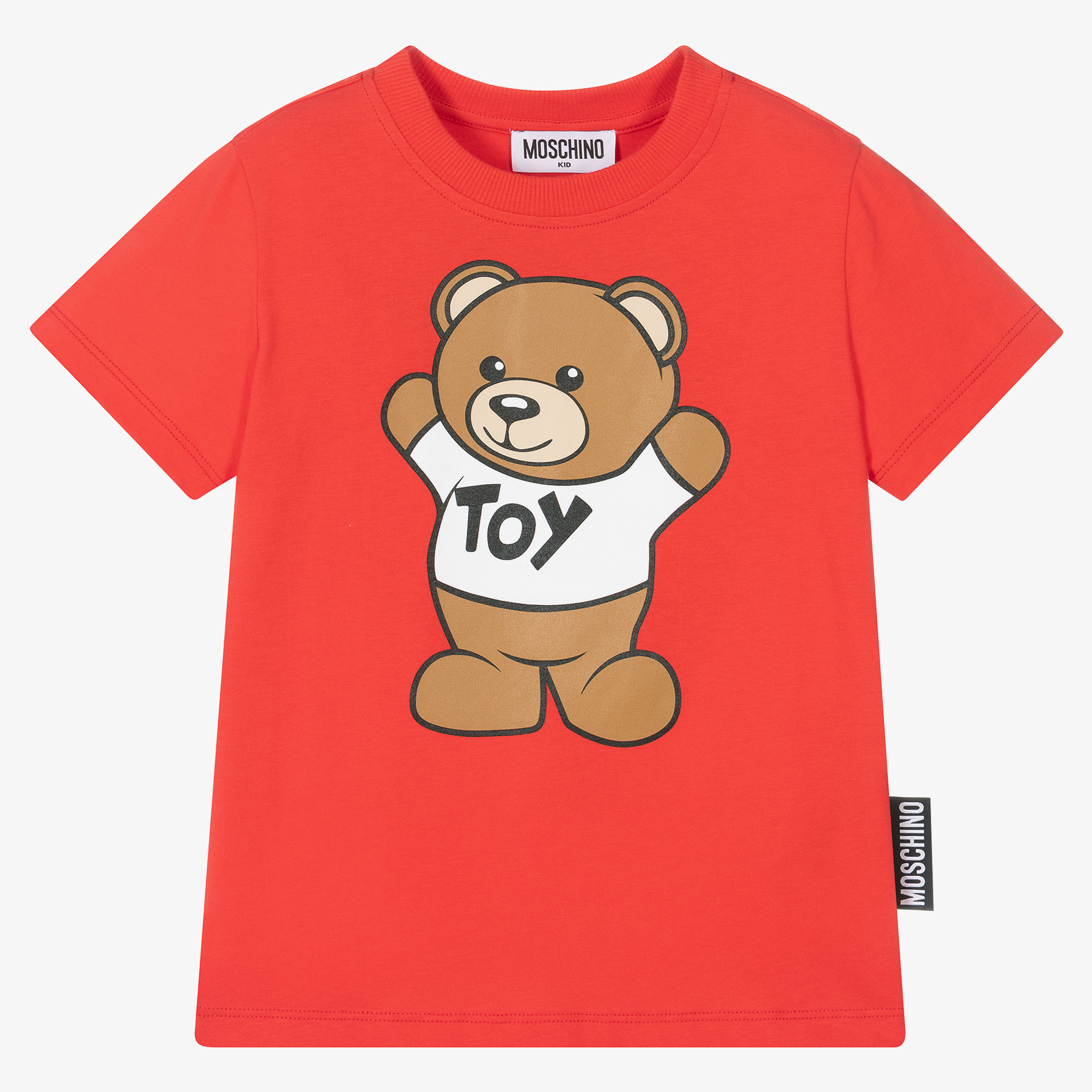 Moschino Kid-Teen - Black Teddy Bear T-Shirt | Childrensalon