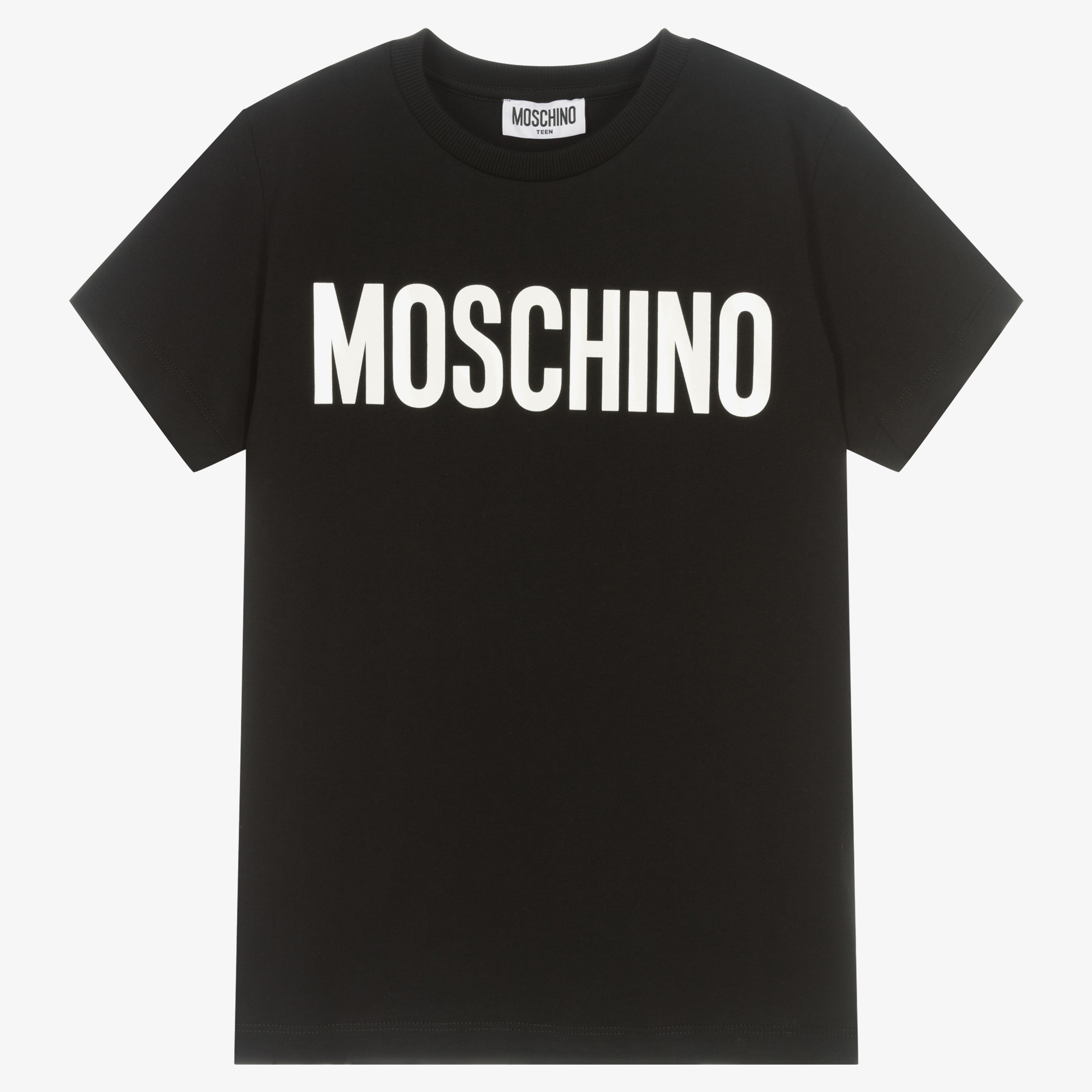 Moschino Kid-Teen - Black Teddy Bear T-Shirt | Childrensalon