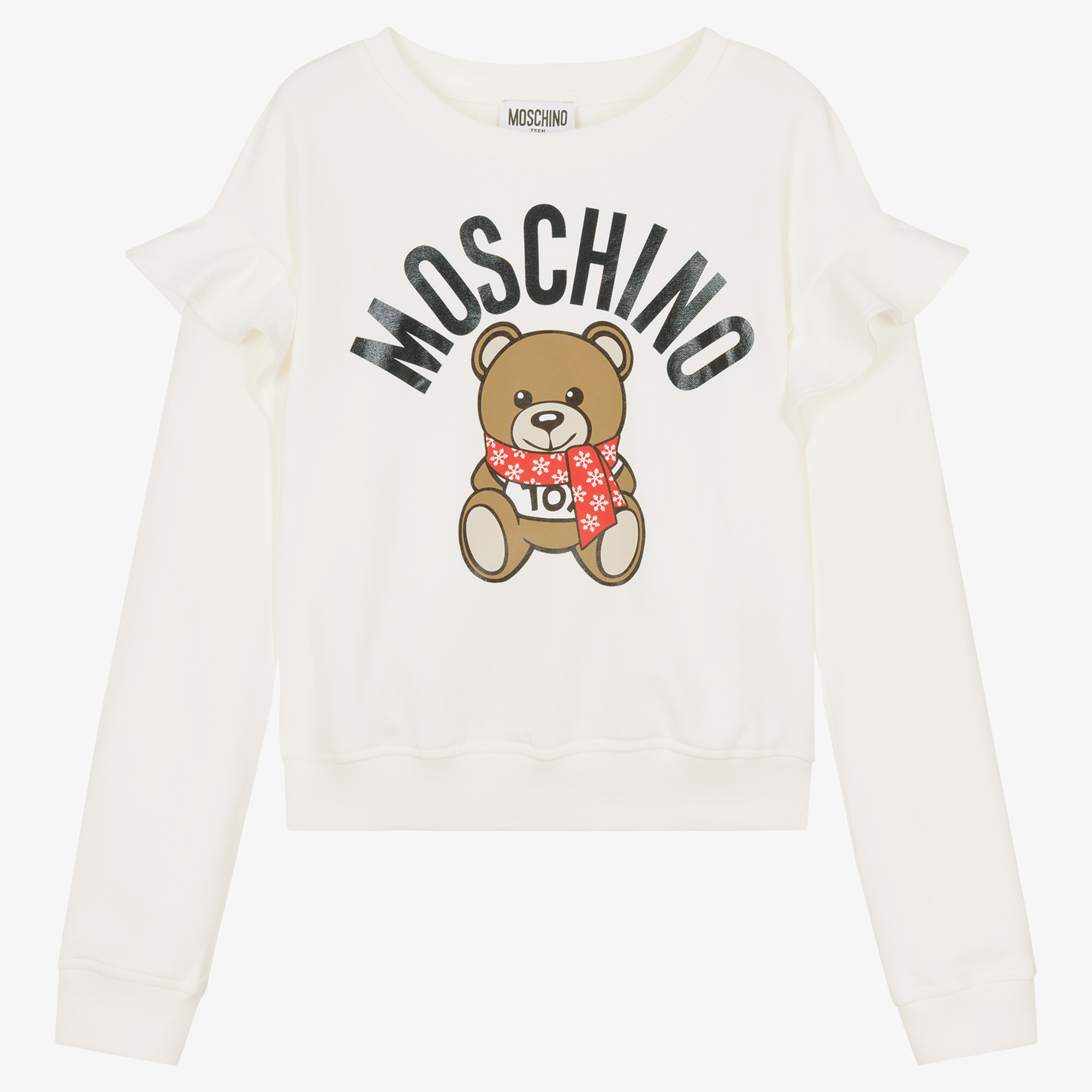 Moschino Baby Girls Pink Cotton Teddy Bear Sweatshirt, 40% OFF