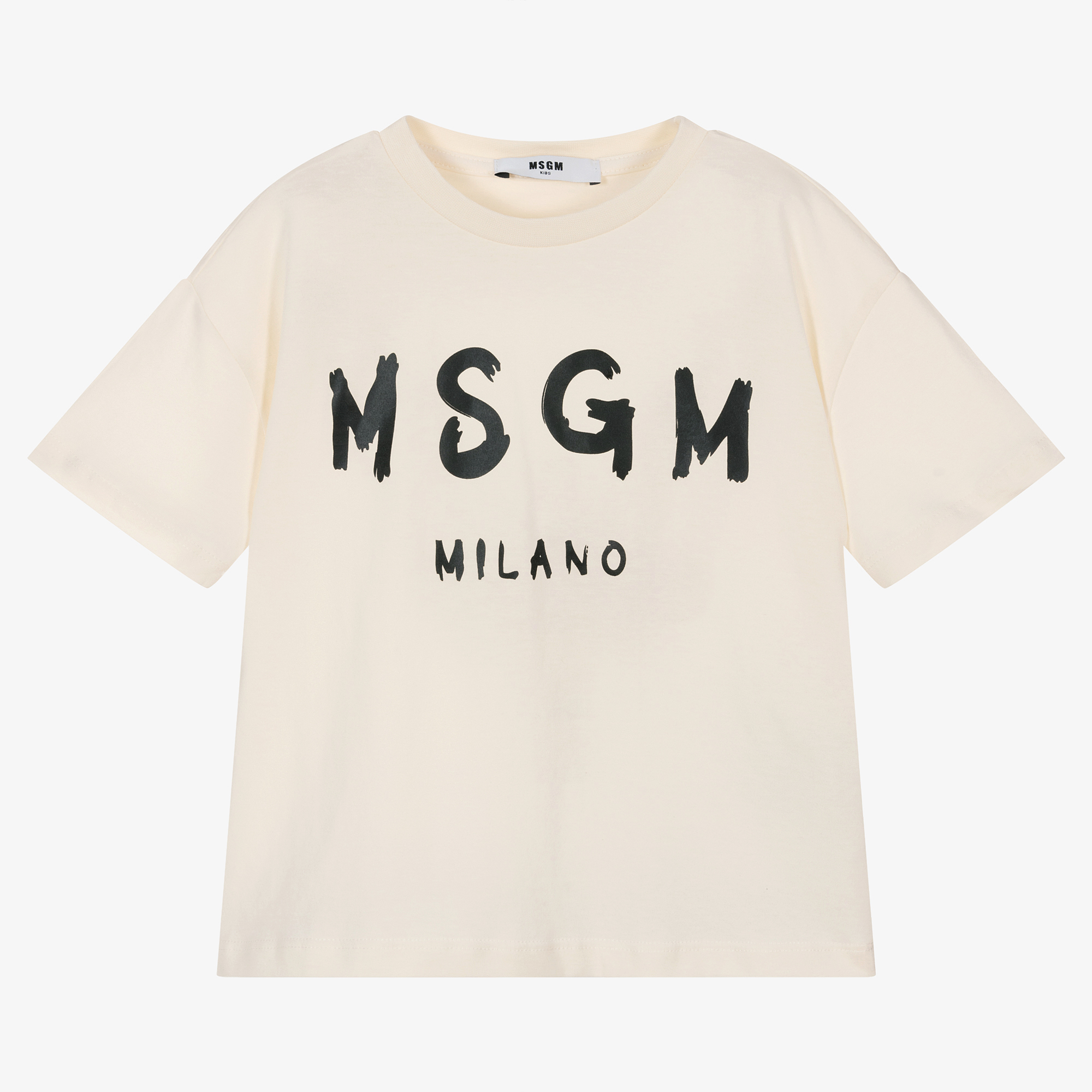 MSGM - Pink Cotton Logo Baby T-Shirt | Childrensalon