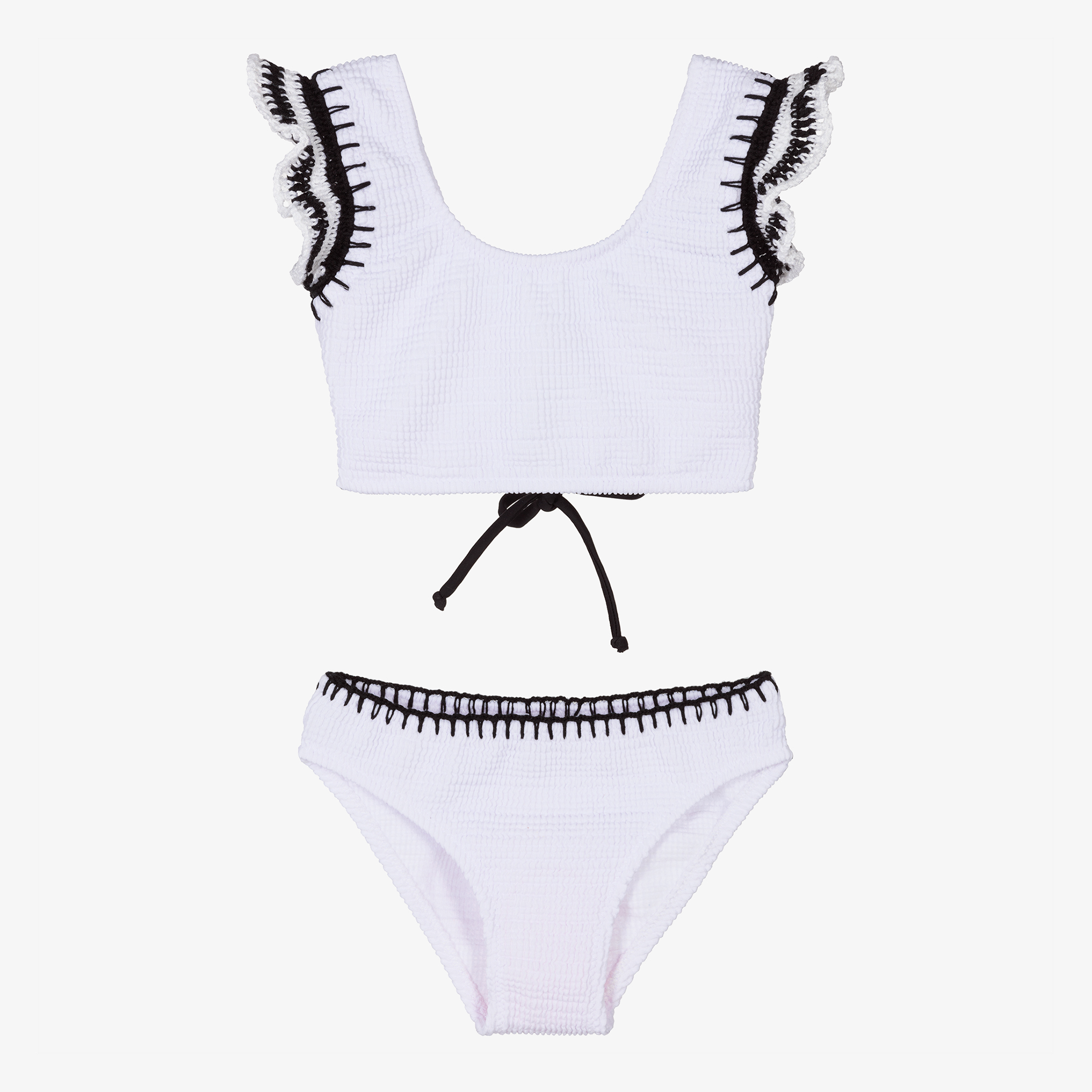 Sunuva - Girls White Bikini (UPF50+) | Childrensalon