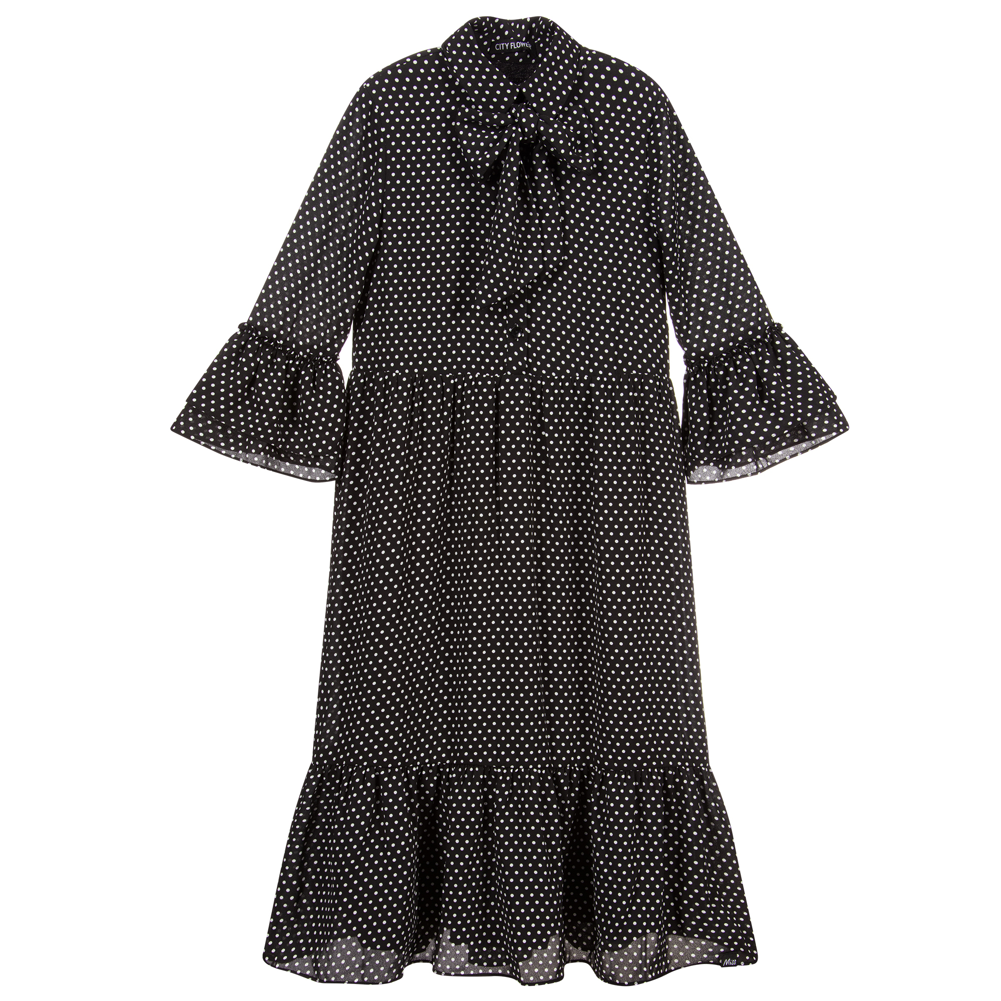 NIK&NIK - Black & White Wool Blend Dress | Childrensalon